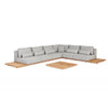 Loungeset Aspen large - Teak - Soft Grey