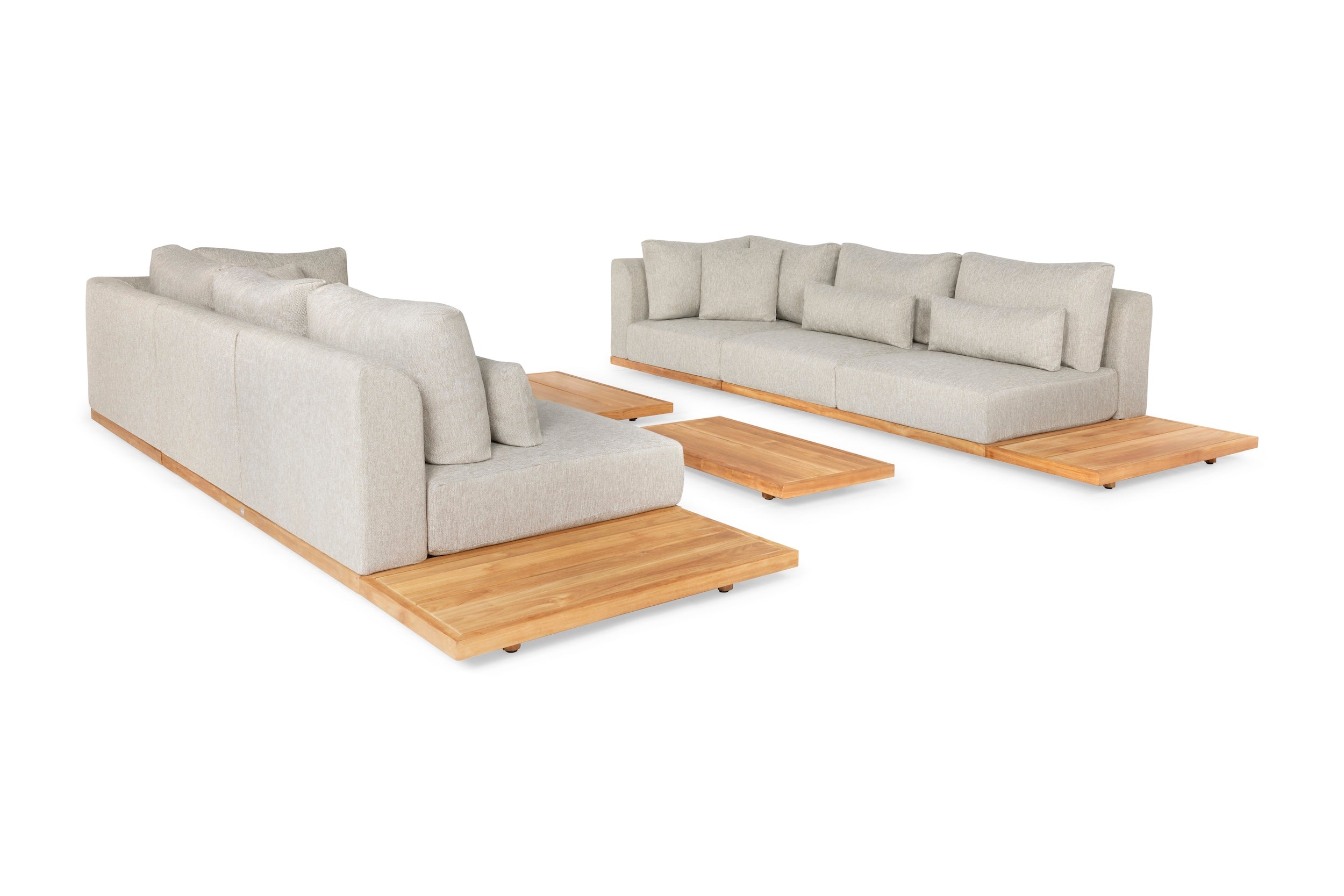 Loungeset Aspen Ibiza Style small - Teak - Light Taupe