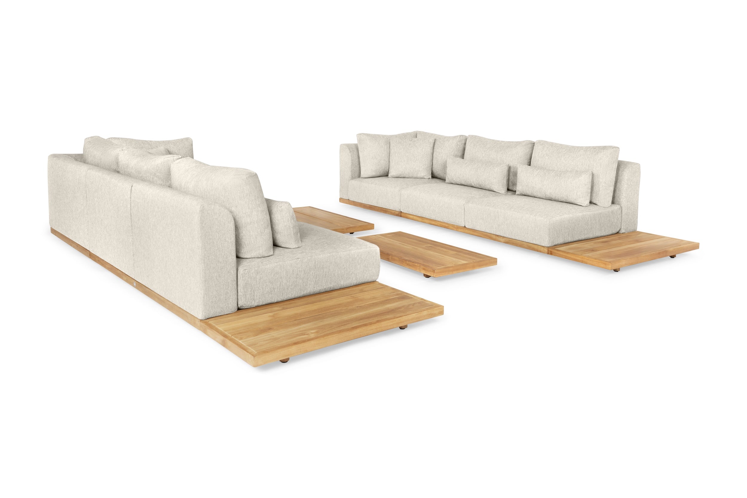 Loungeset Aspen Ibiza Style small - Teak - Natural Gravel