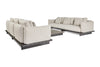Sofaset Volar 2 x 3 - Matt Black - Taupe Gravel