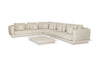 Loungeset Volar large - Teak - Camel Sand - Natural Gravel