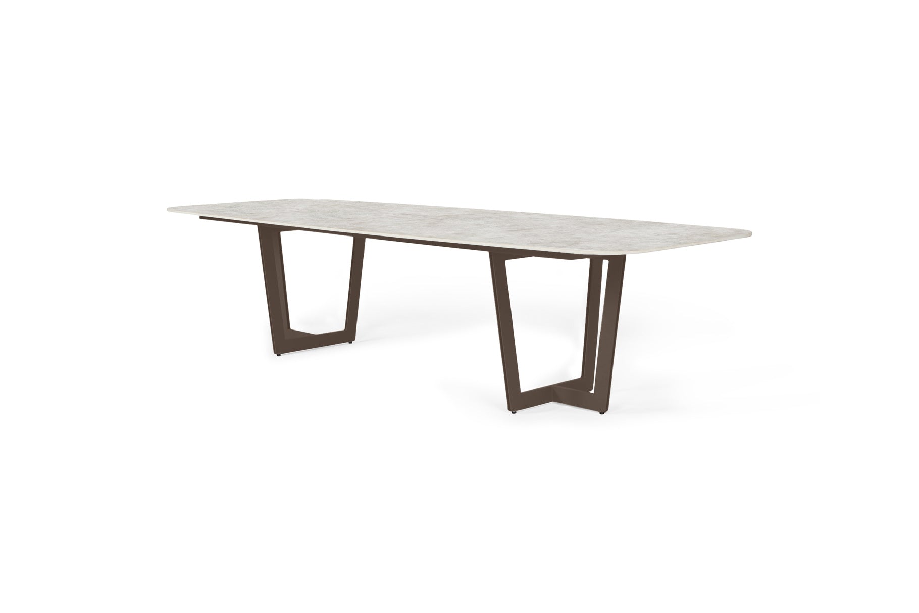 Eettafel Palermo - 320x116 - Brons - Neolith stone grey