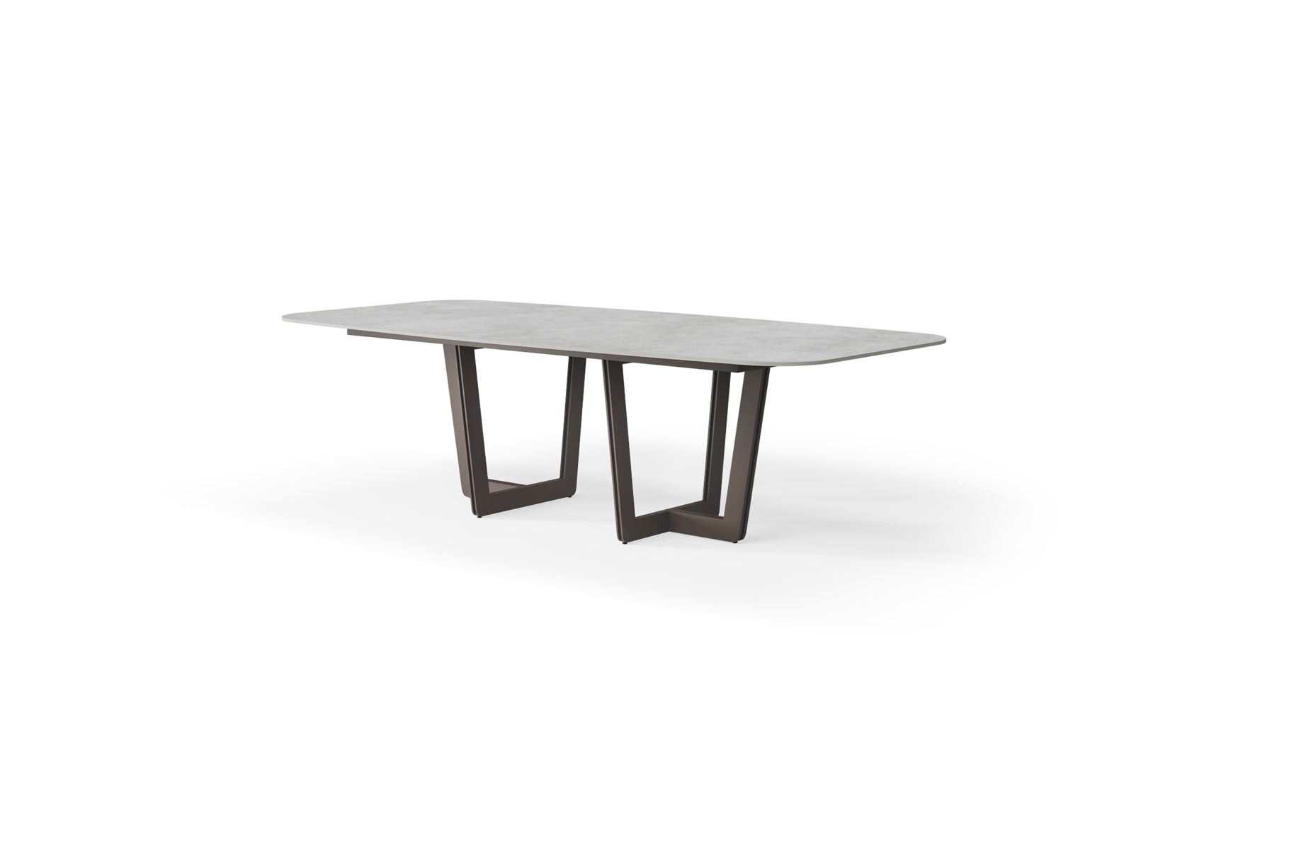 Eettafel Palermo - Low dining - 240x116 - Brons - Neolith stone grey