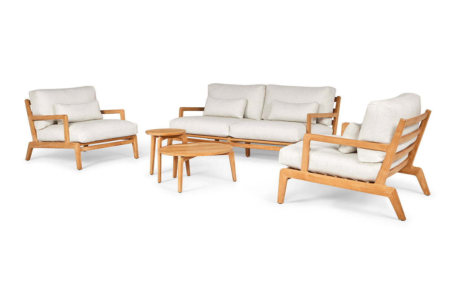 Sofaset Termoli - Teak - Natural Gravel