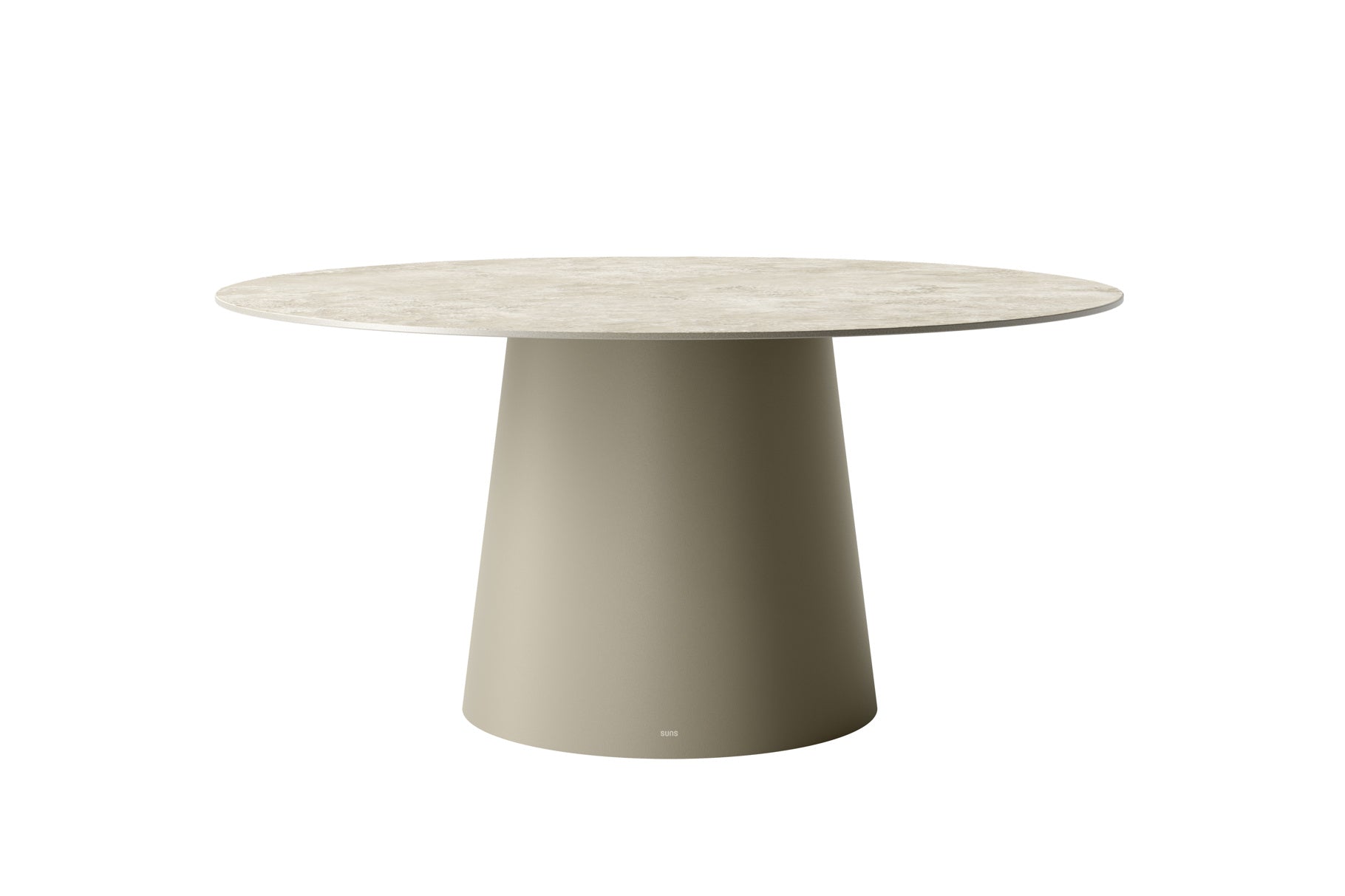 Tuintafel Sorolo - Ø160 - Champagne - Neolith stone grey