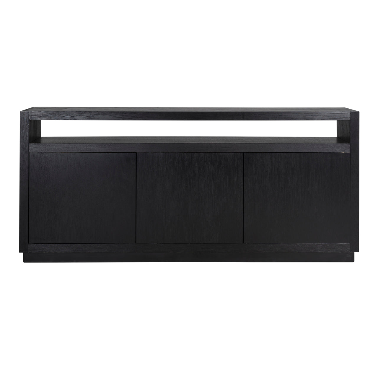 Dressoir Oakura - Zwart - 3 deuren