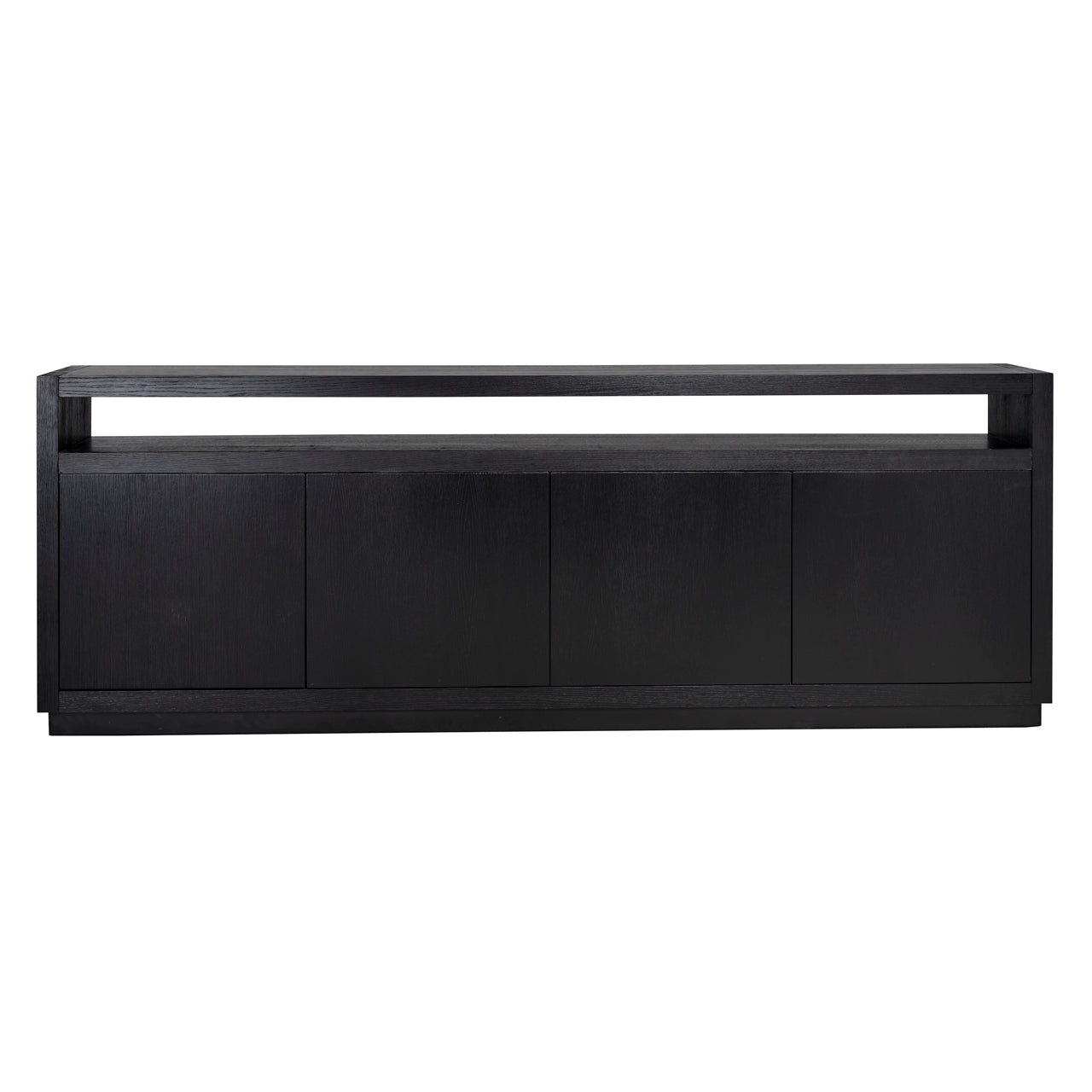 Dressoir Oakura - Zwart - 4 deuren