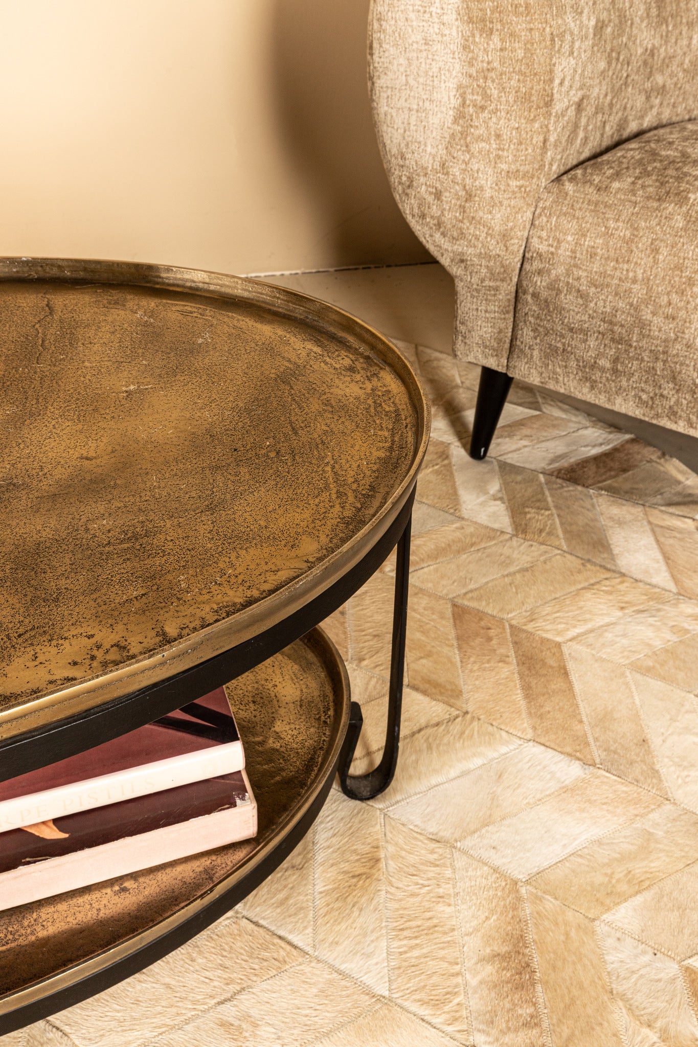 Salontafel Kae Gold - Ovaal