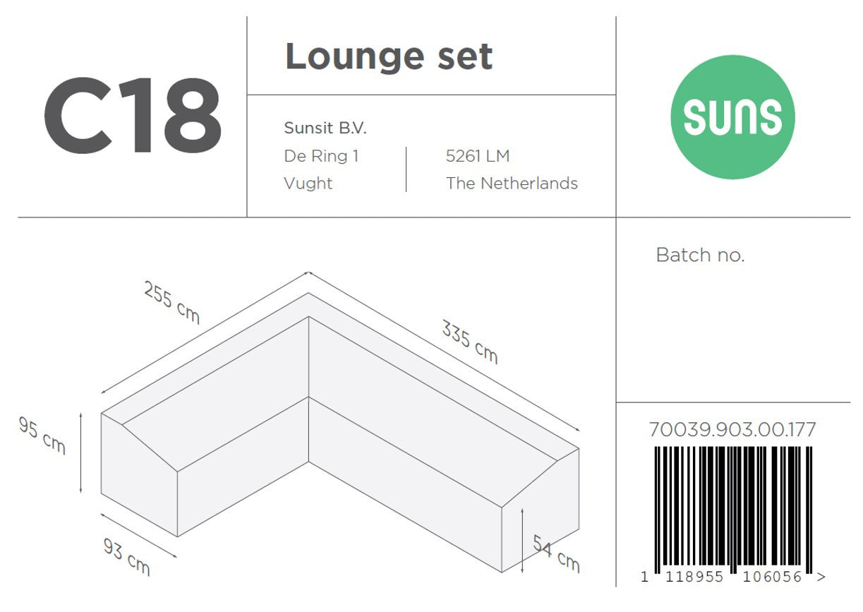 Beschermhoes - Cover C18