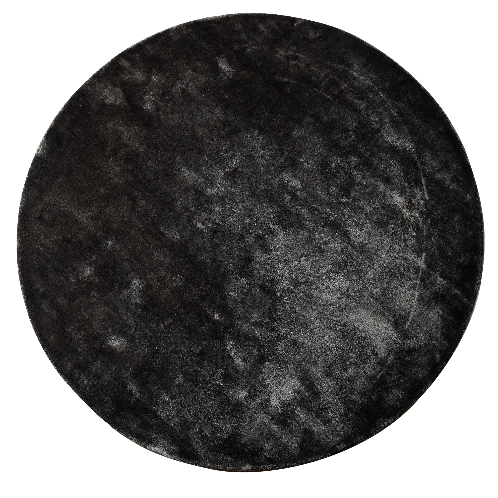 Vloerkleed Flavia - Zwart - Rond - S