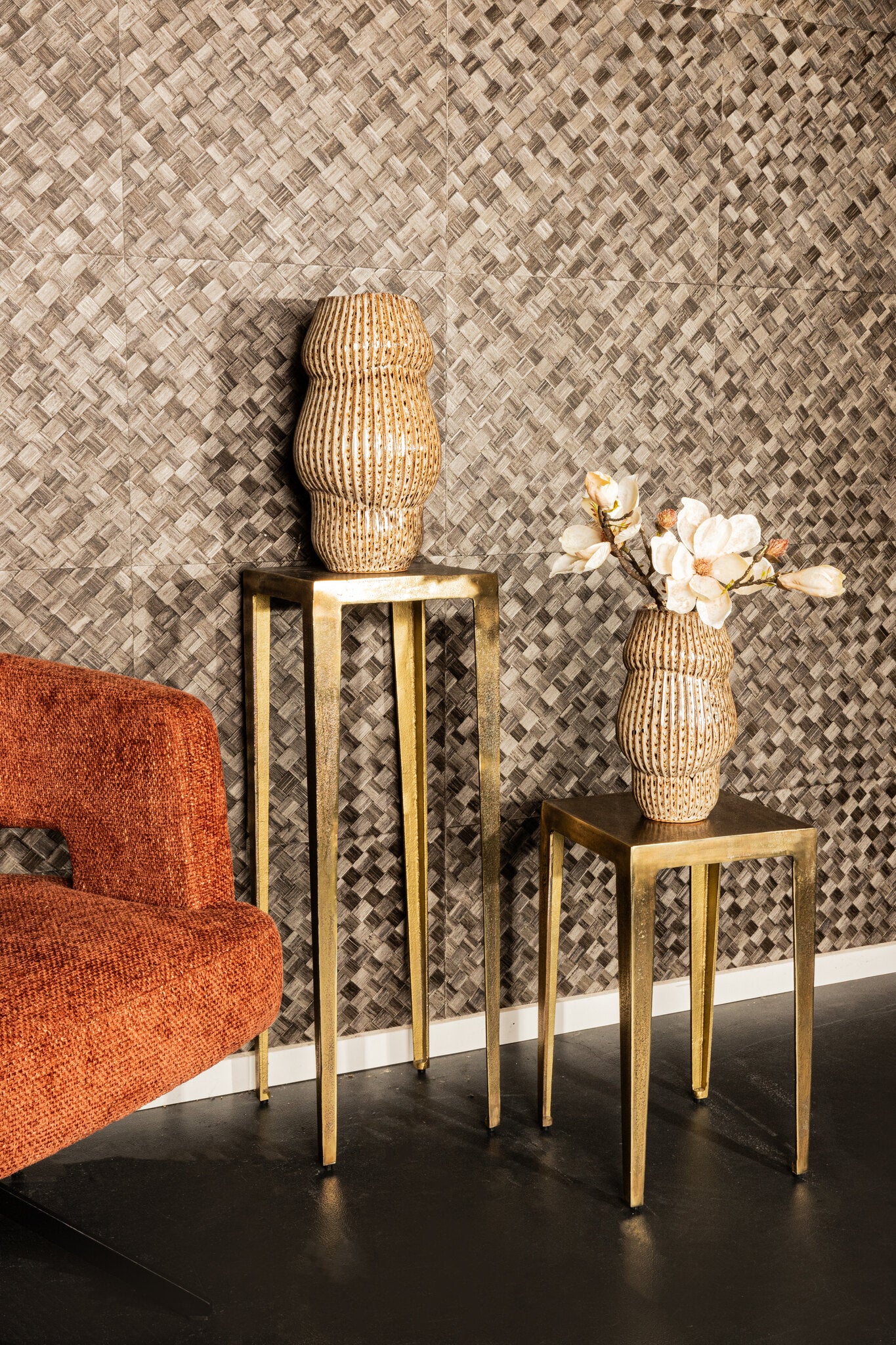 Bijzettafel Rivva - Goud - Laag (set van 2)