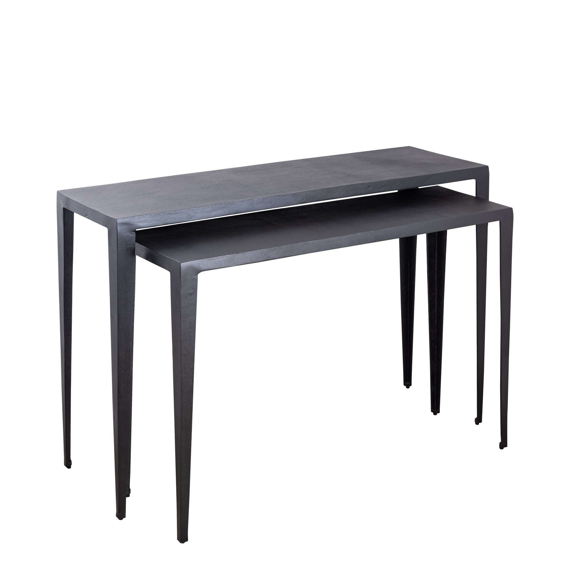 Bijzettafel Rivva - Zwart (set van 2)