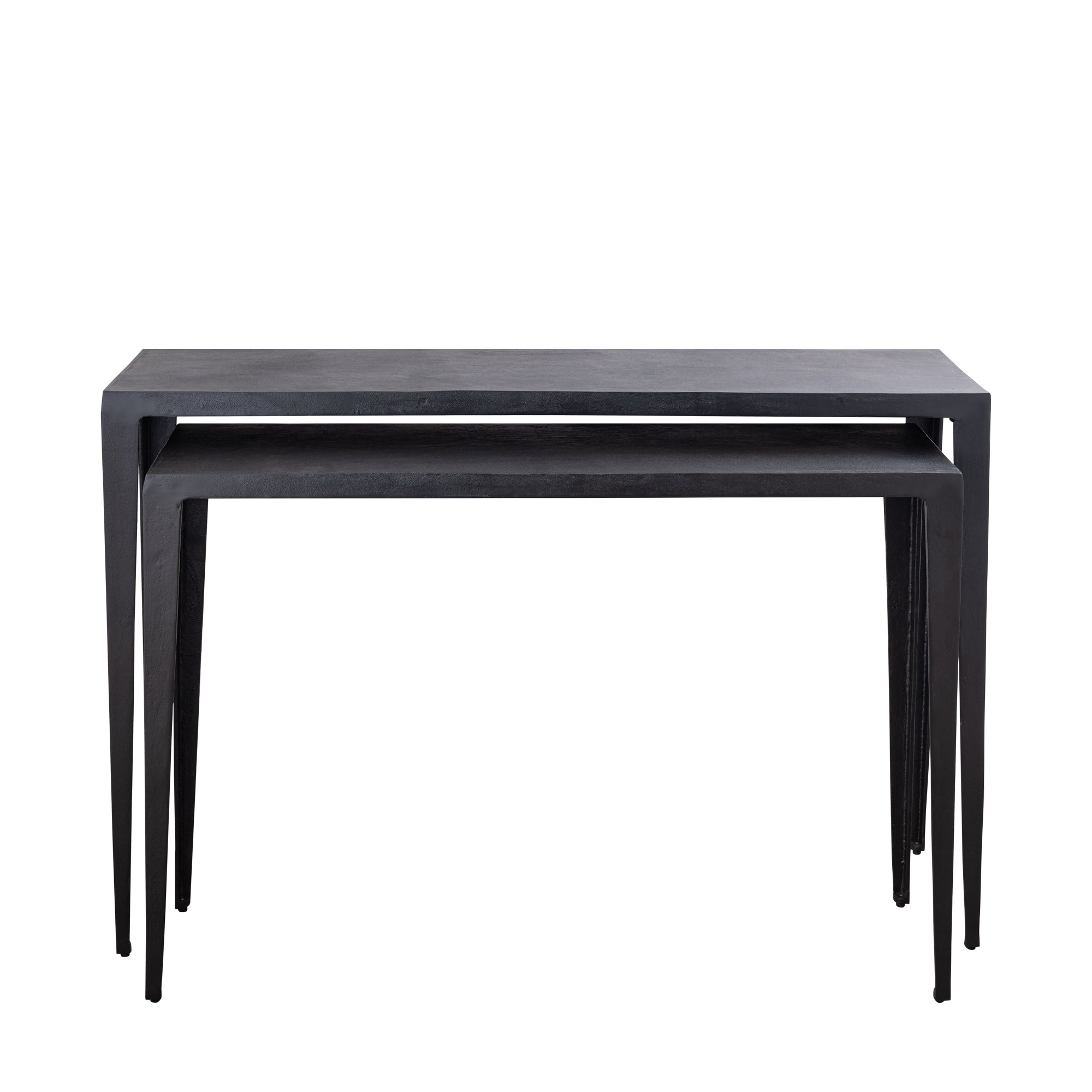 Bijzettafel Rivva - Zwart (set van 2)