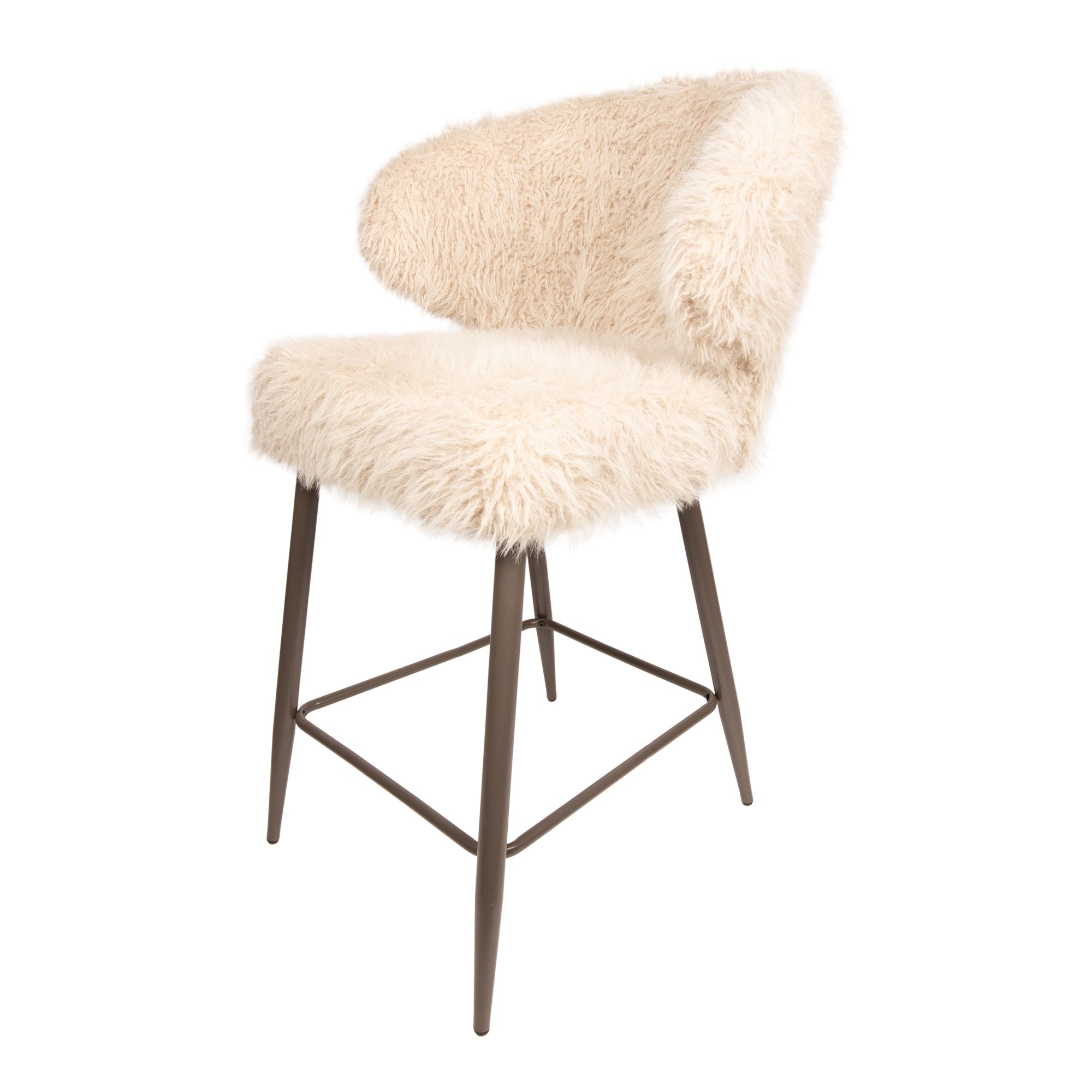 Barkruk Ares Hair - Beige (set van 2)