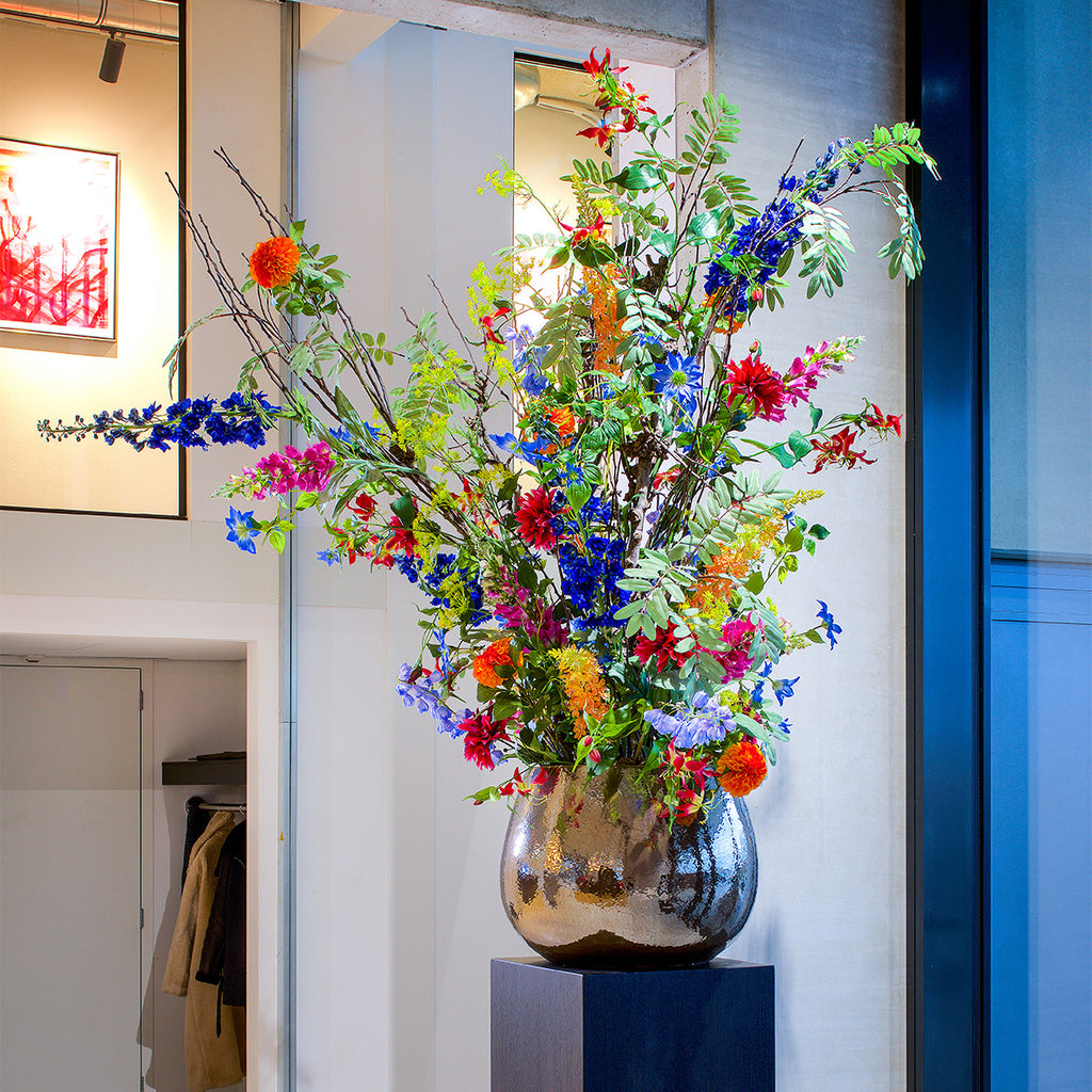 Plantenbak Koos - Metaalglans - D63 H47