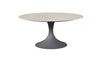 Tuintafel Nova - Ø170 - Matt grey - Sintered stone taupe