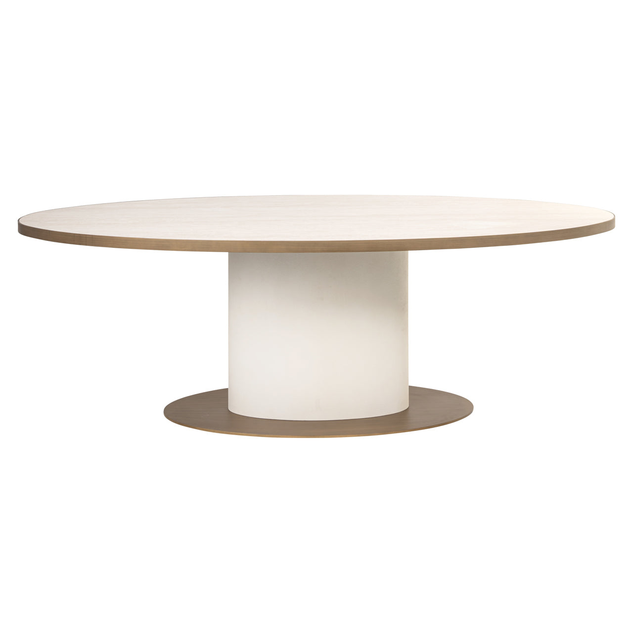 Eettafel Tivoli - Ovaal - 230 cm - Wit