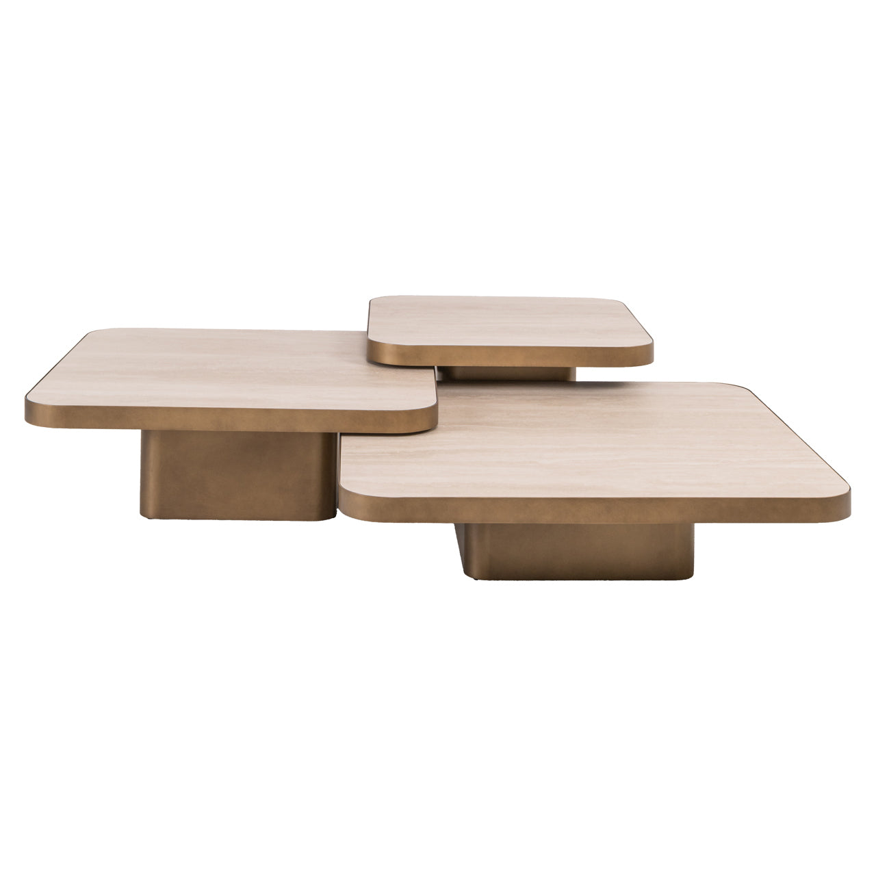 Salontafel Cumulus - Beige (set van 3)