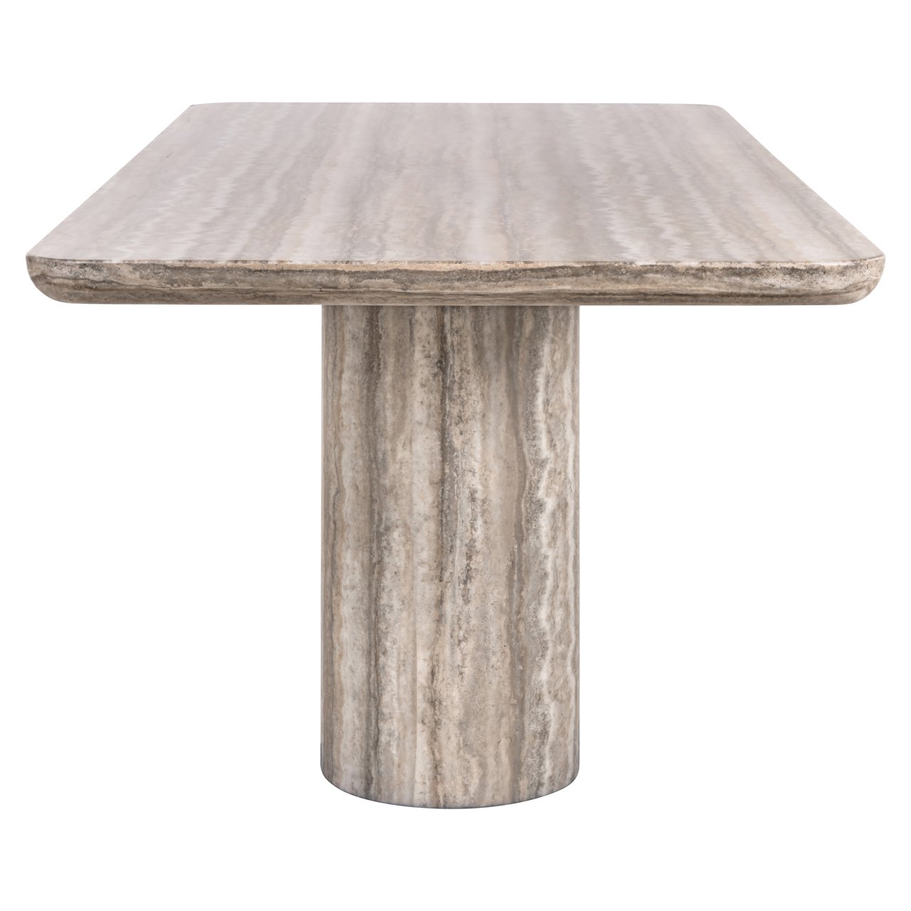 Eettafel Nebula - 225 cm - Grijs faux travertine