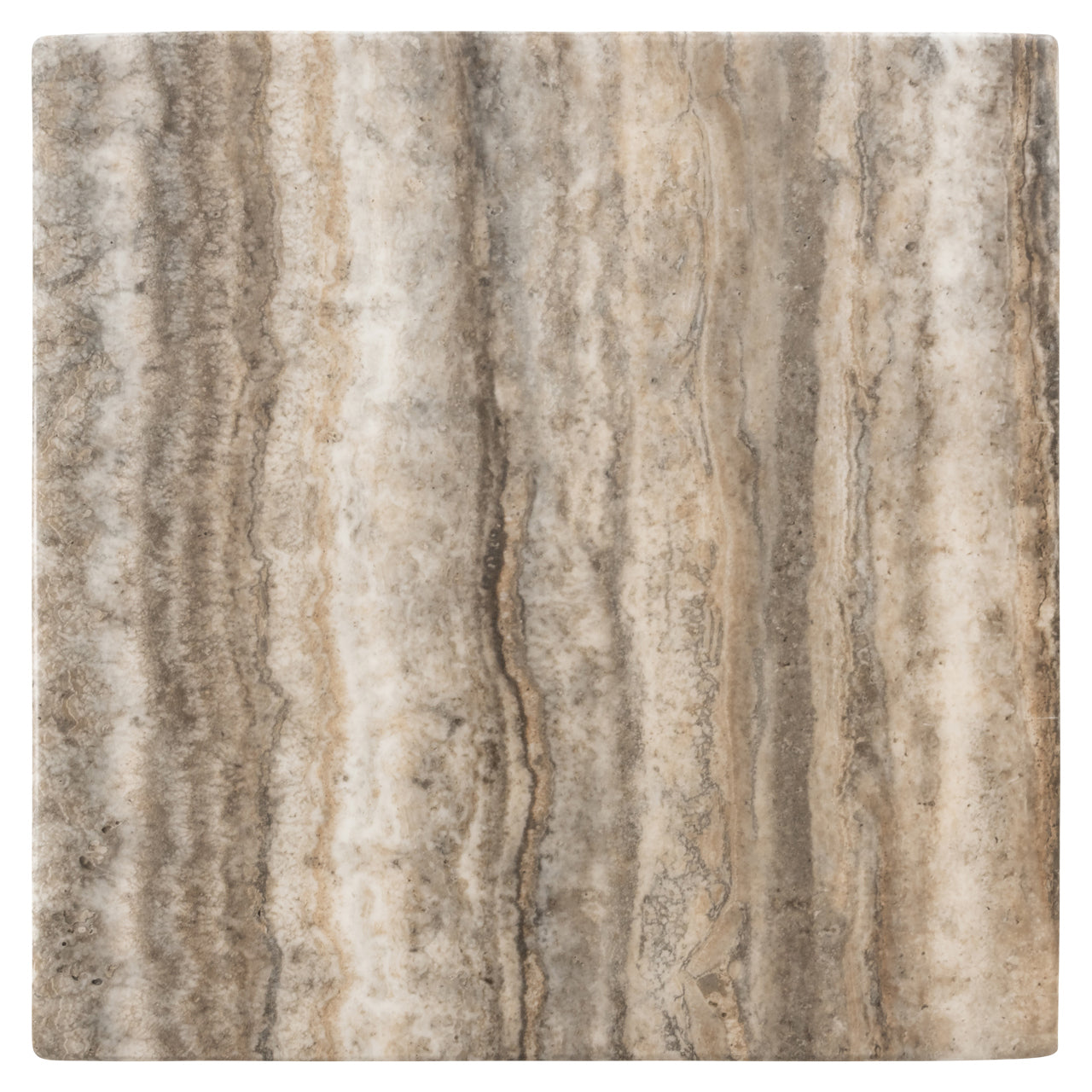 Bijzettafel Dulce - Grijs faux travertine