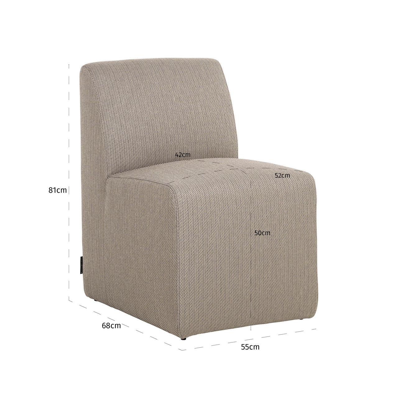 Tuinstoel Riva - Taupe