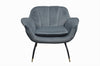 Fauteuil Abbey - Slate velvet