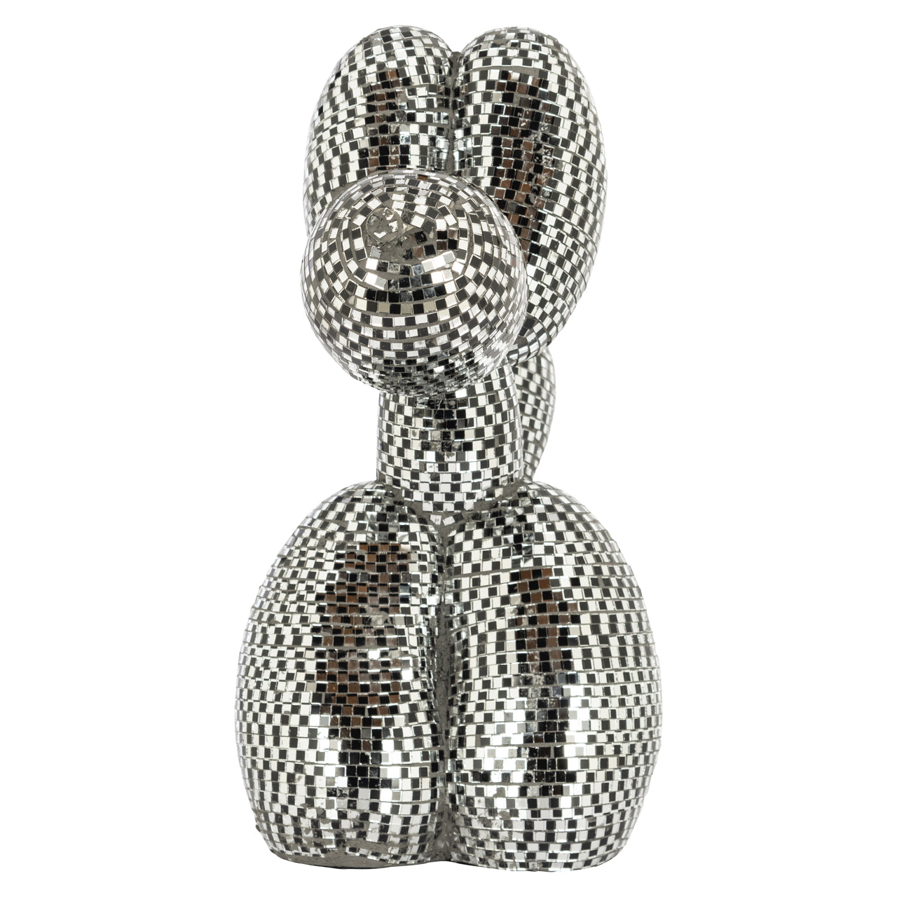 Dog deco object mirror - Zwart