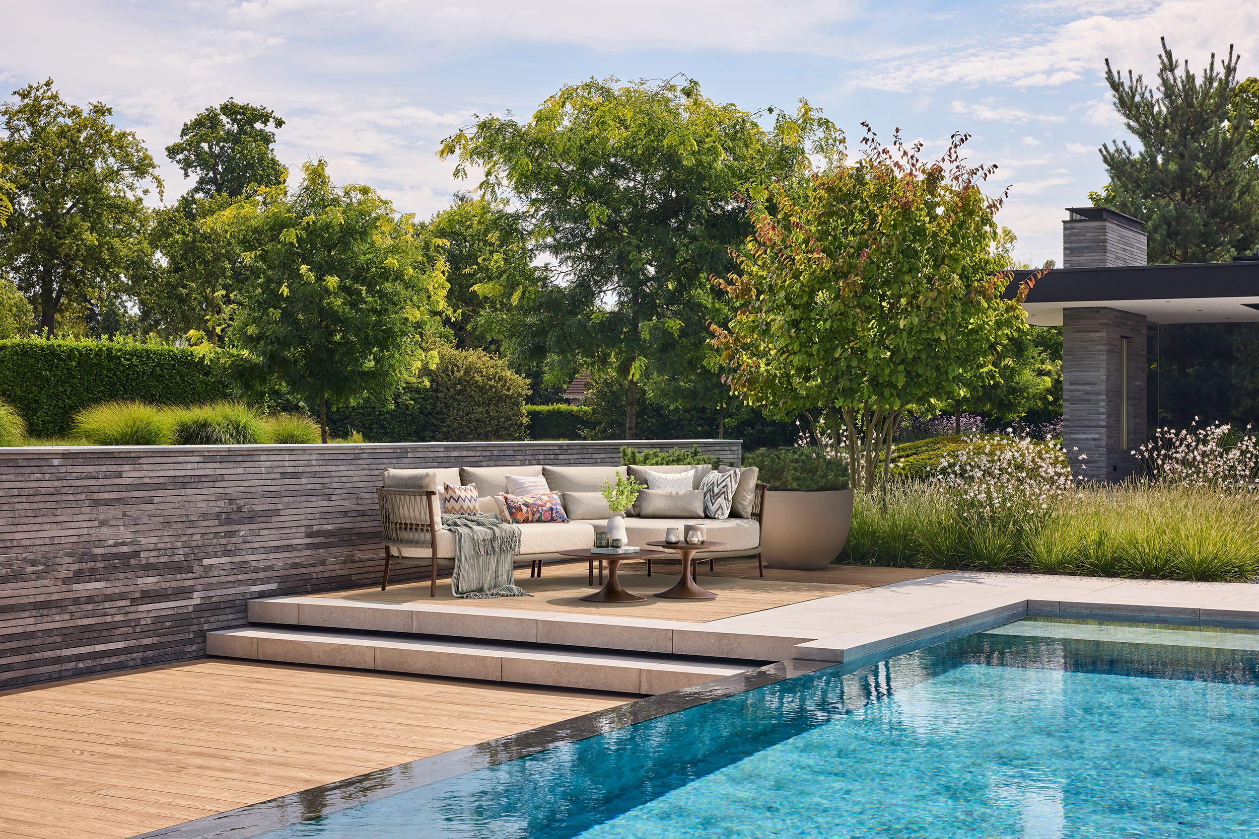 Sofaset Bardi L-part right - Chaise longue left