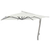 Parasol Capri 350 Zilver Wit