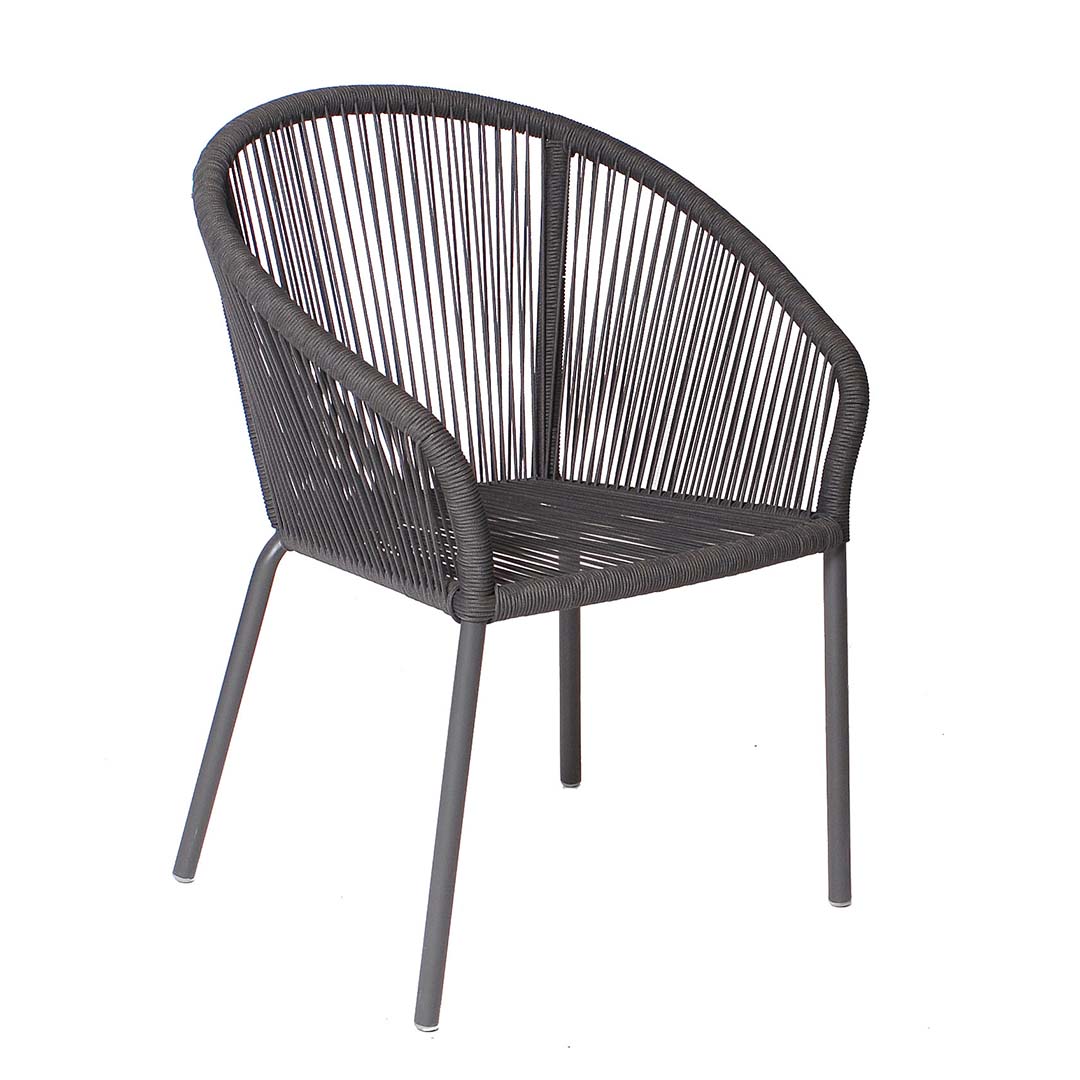 Tuinstoel Colette Donkergrijs