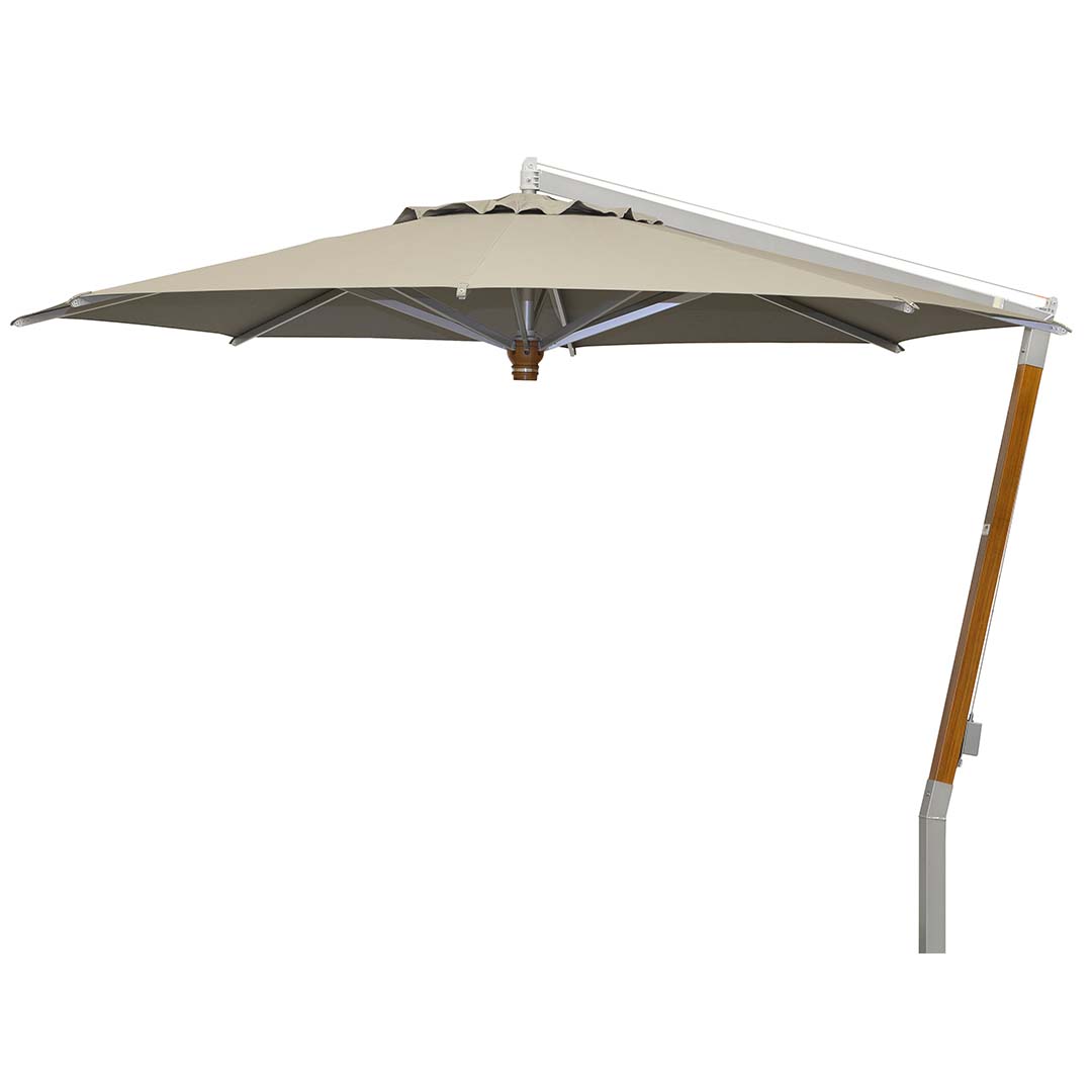 Parasol Ischia Teak Taupe ø340