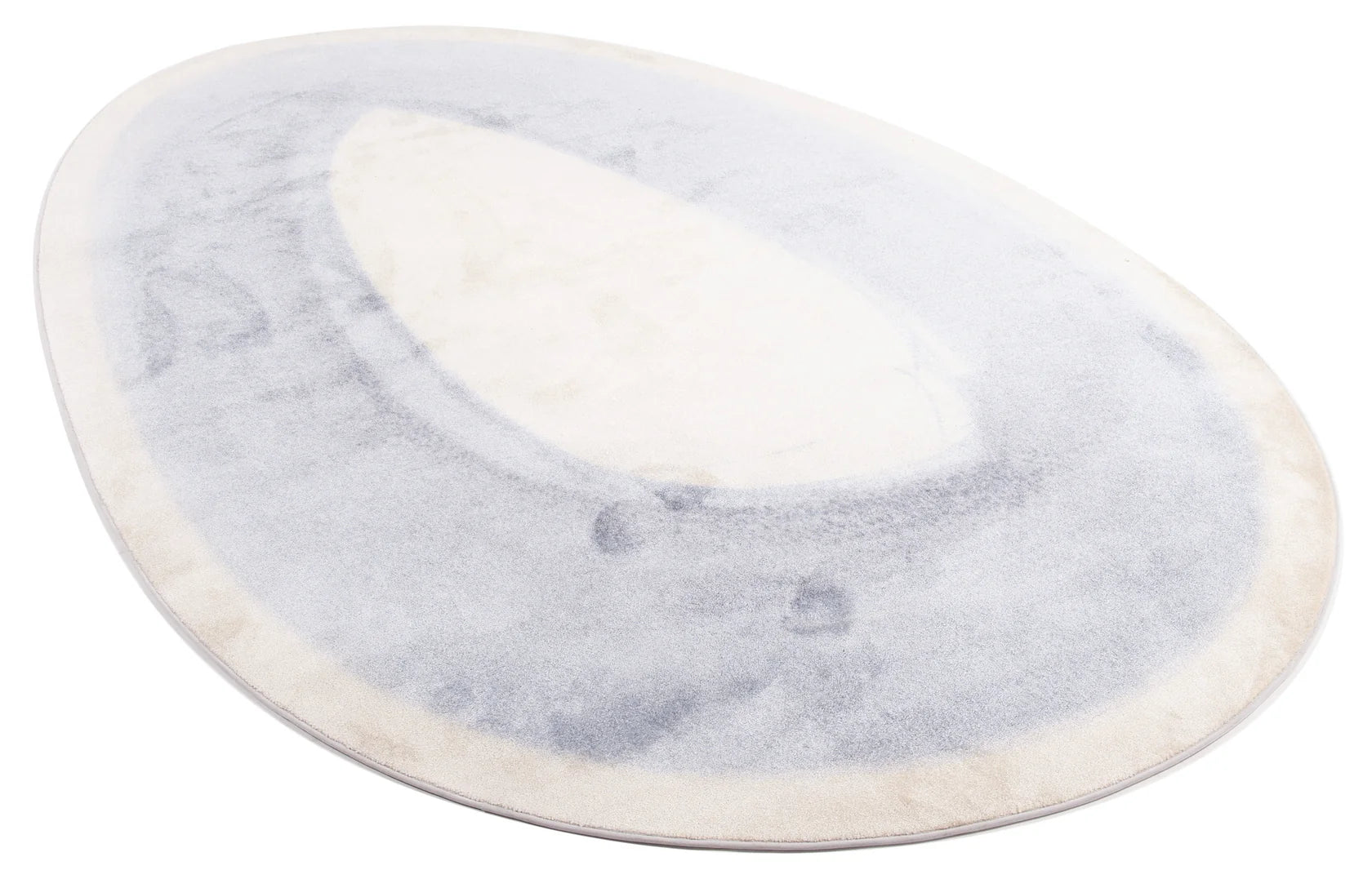 Vloerkleed Brush Ovale - Petrol Grey