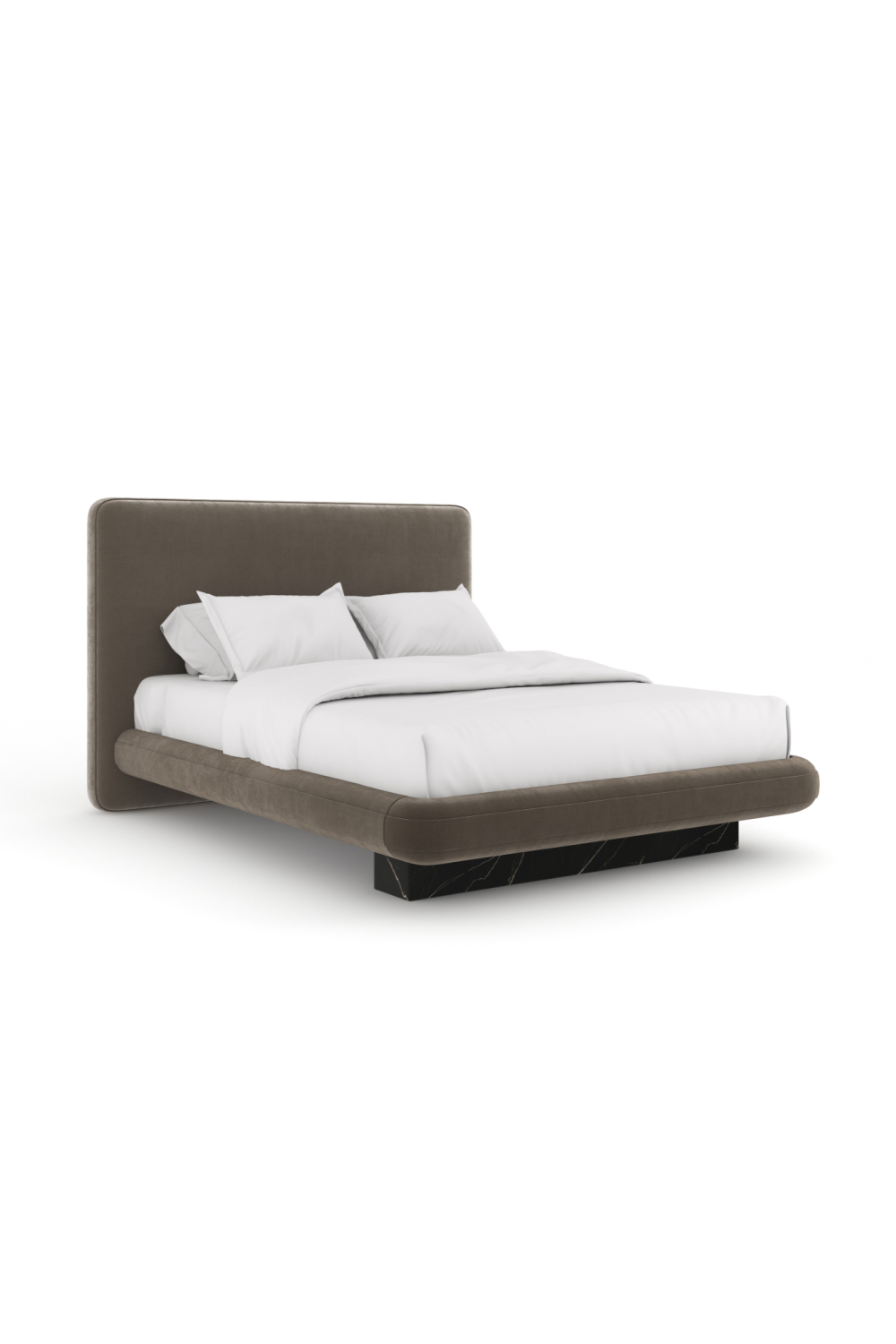 Bed Overlap - Queensize - Dark taupe