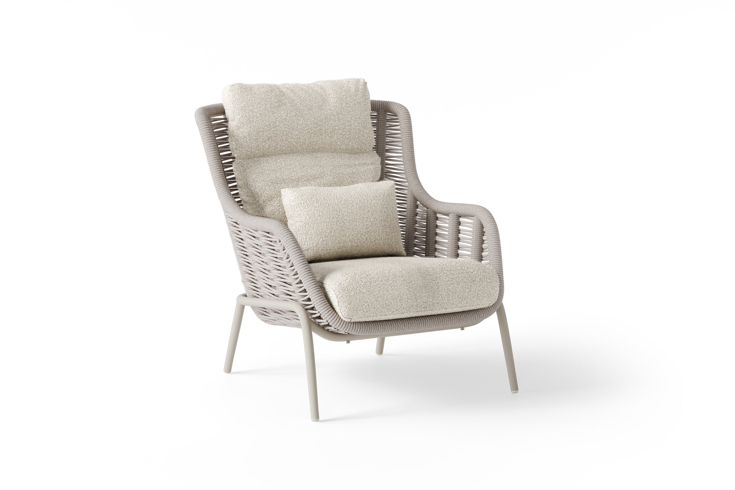 Loungestoel Casto - High - Beachy bouclé