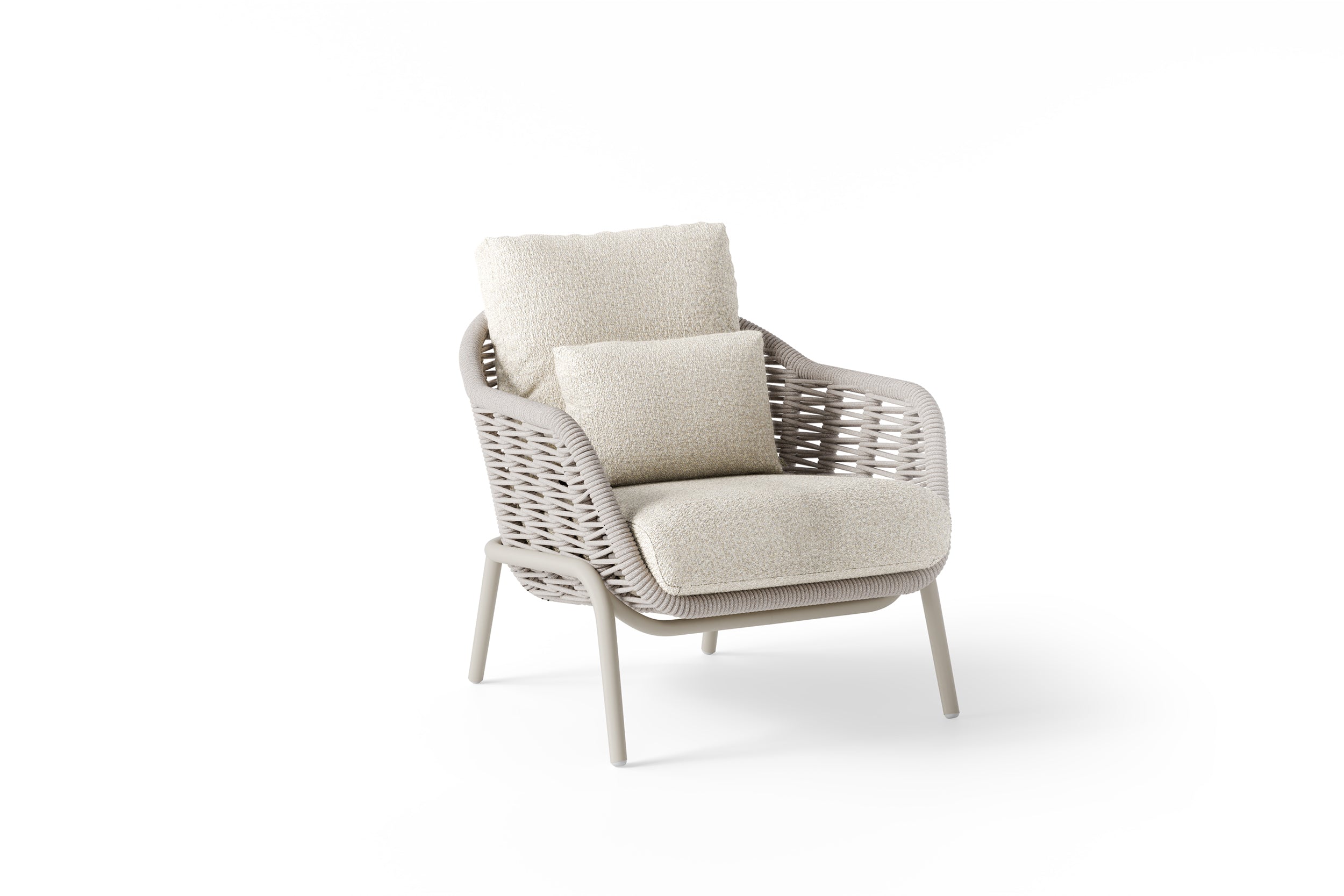 Loungestoel Casto - Beachy bouclé