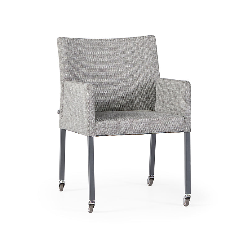 Tuinstoel Penna met wielen - Royal Grey - Antraciet