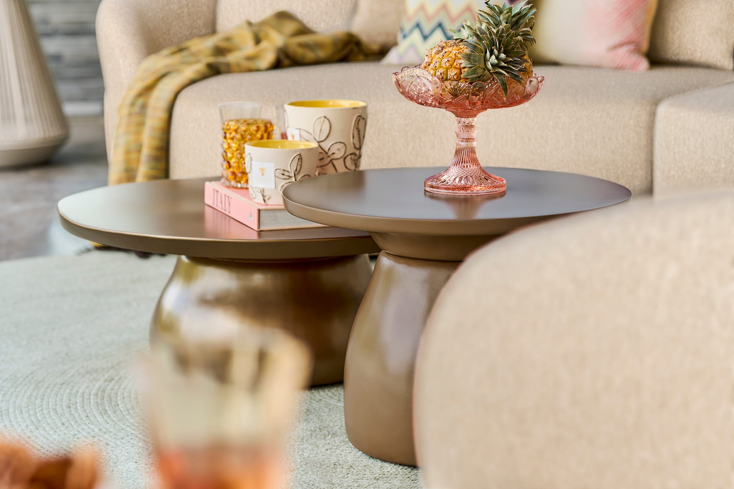 Salontafel Farzi - Ø80x31 - Bronze