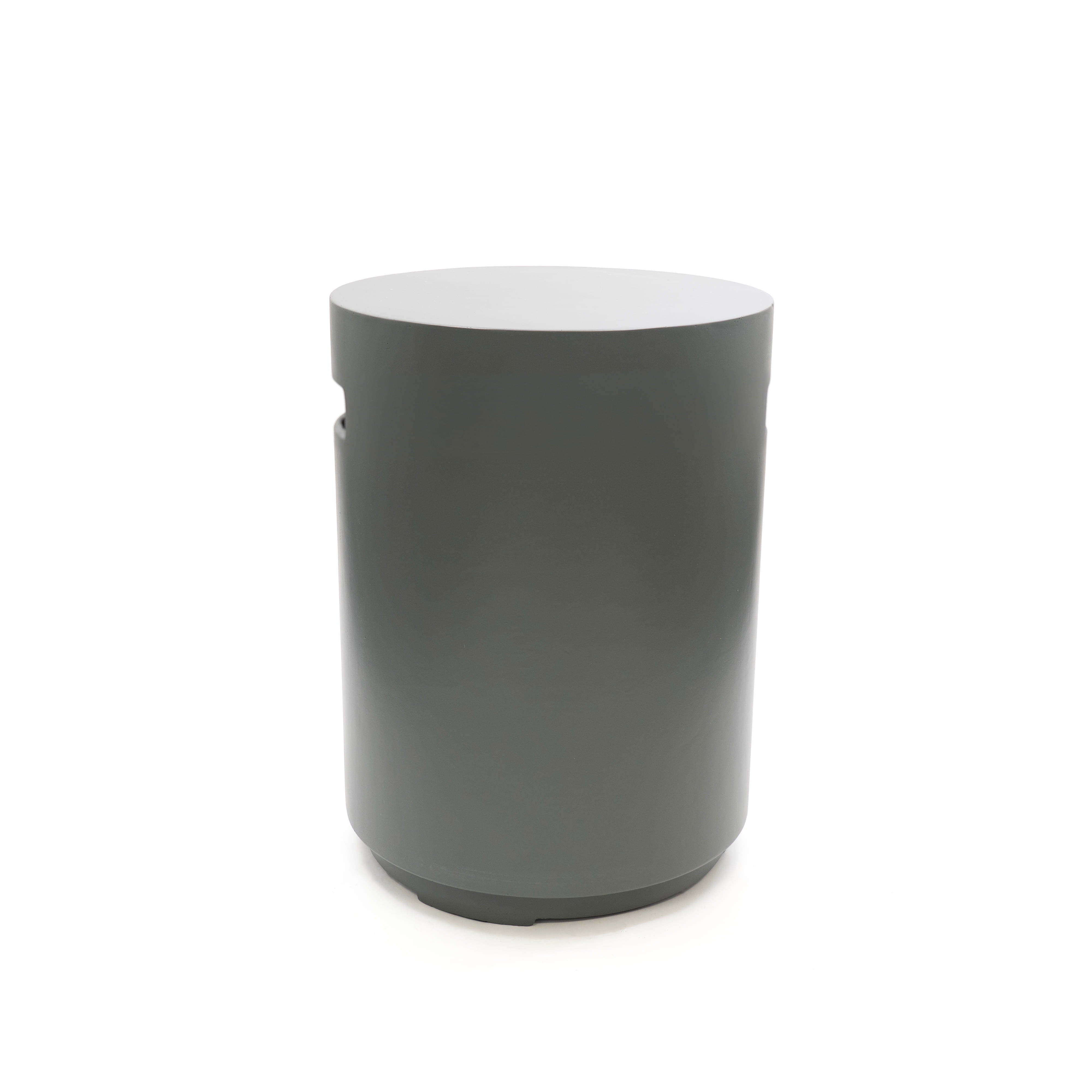 Gasfles cover Enclosure - Round - Smokey Anthracite