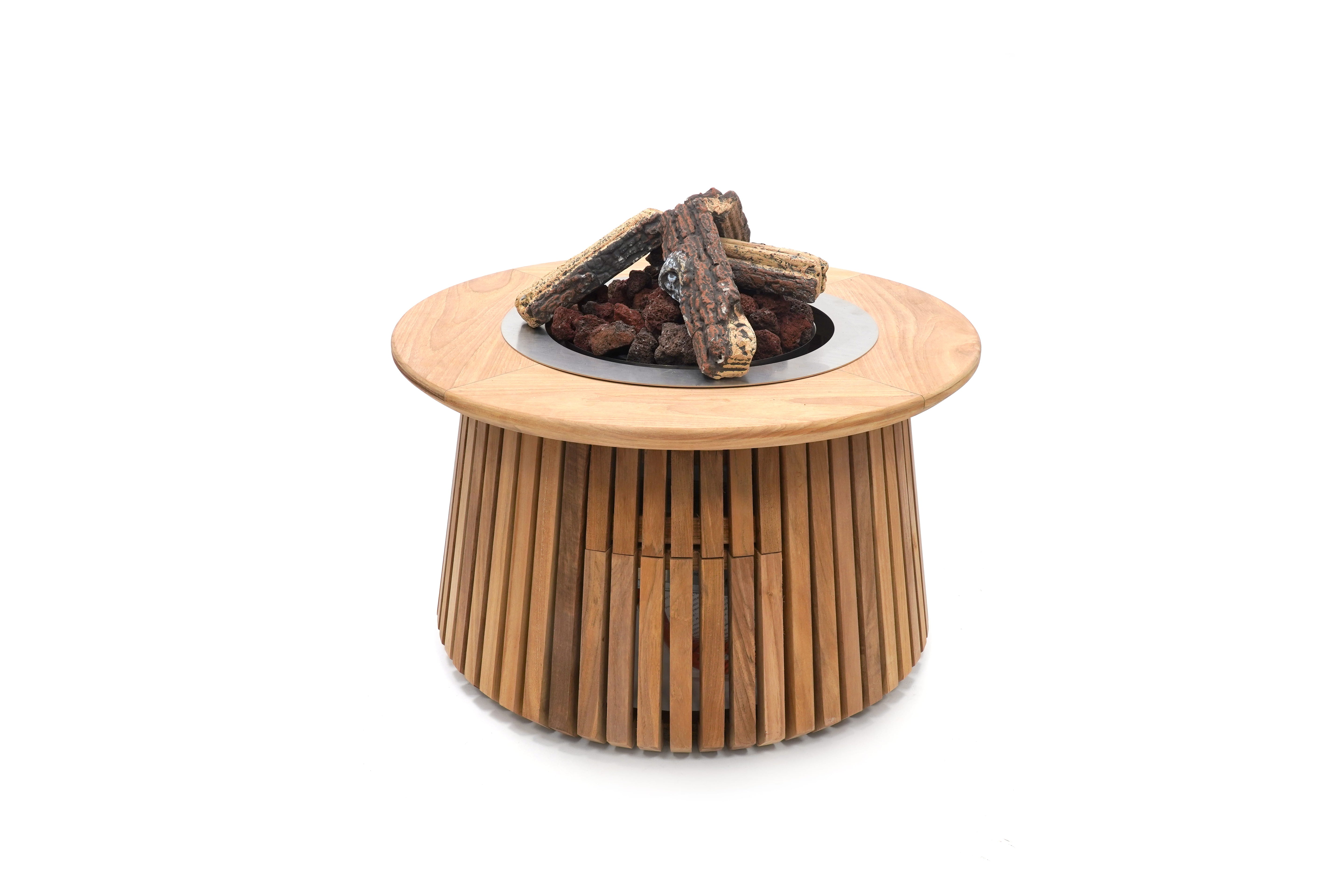 Vuurtafel Lagune - Ø60 - Teak