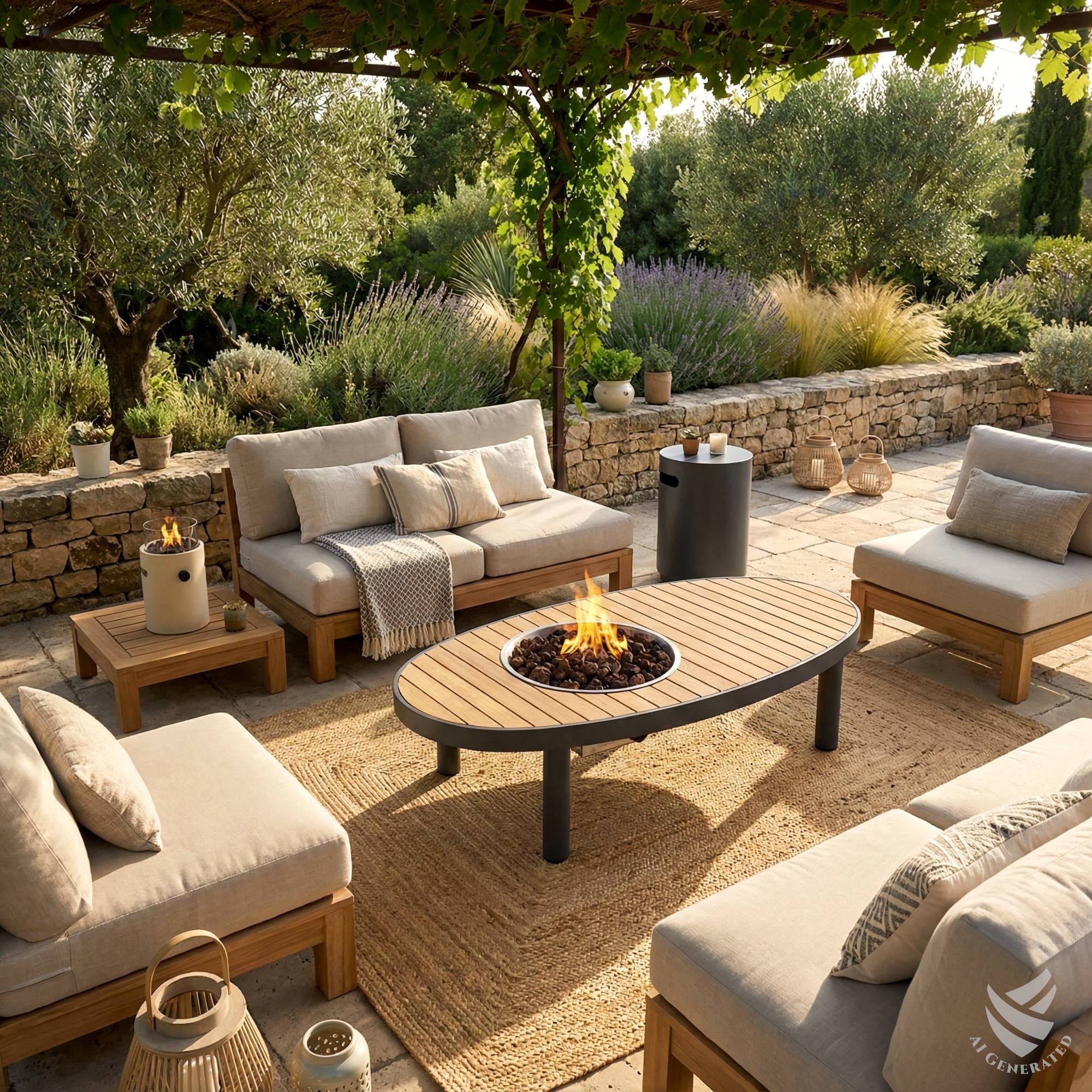 Vuurtafel Riviera - 140 - Smokey Anthracite