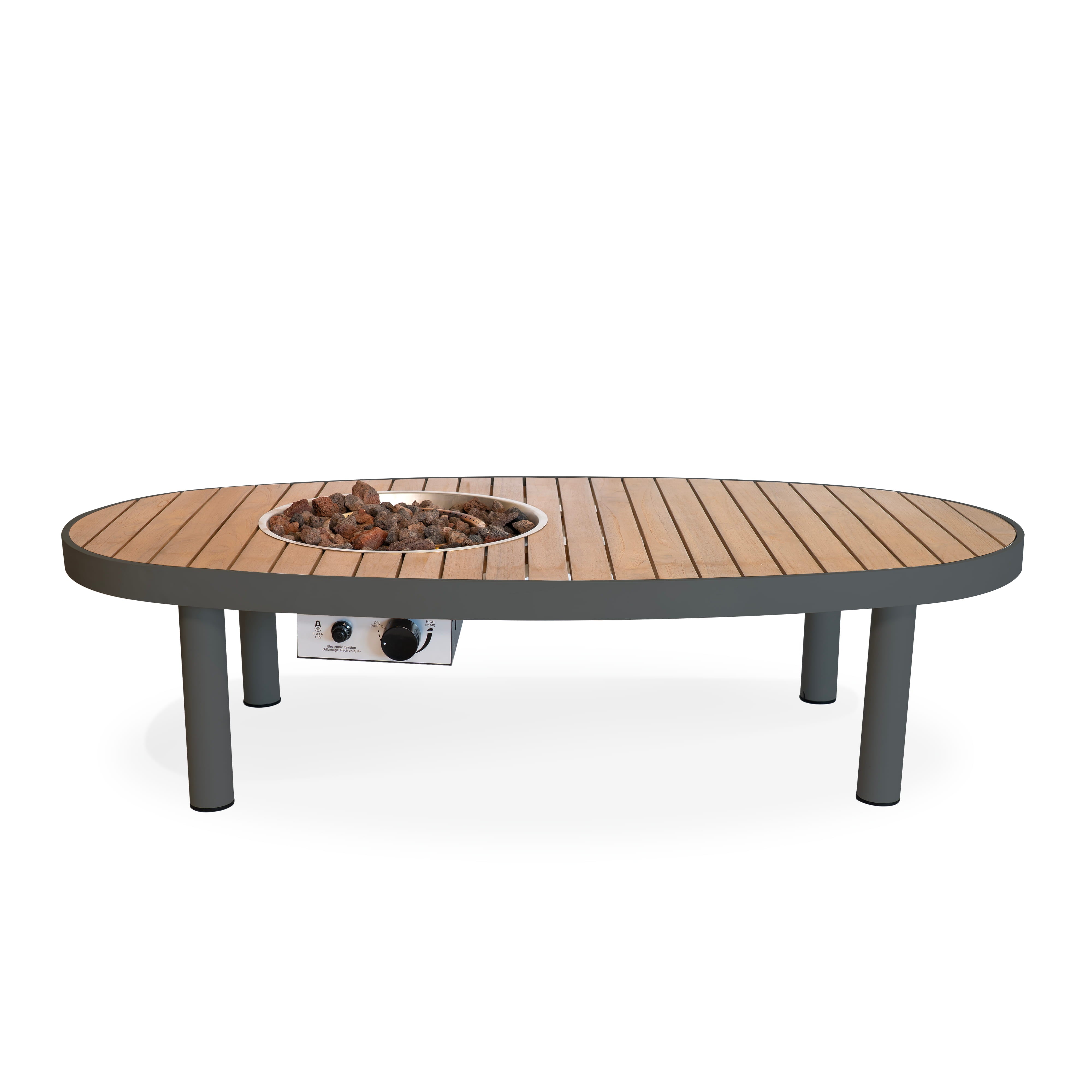 Vuurtafel Riviera - 140 - Smokey Anthracite