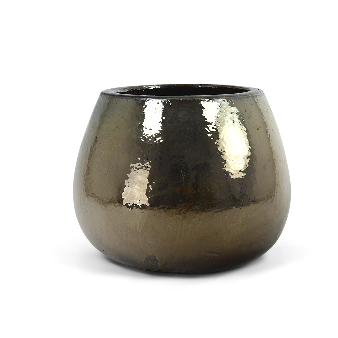 Plantenbak Koos - Metaalglans - D50 H40