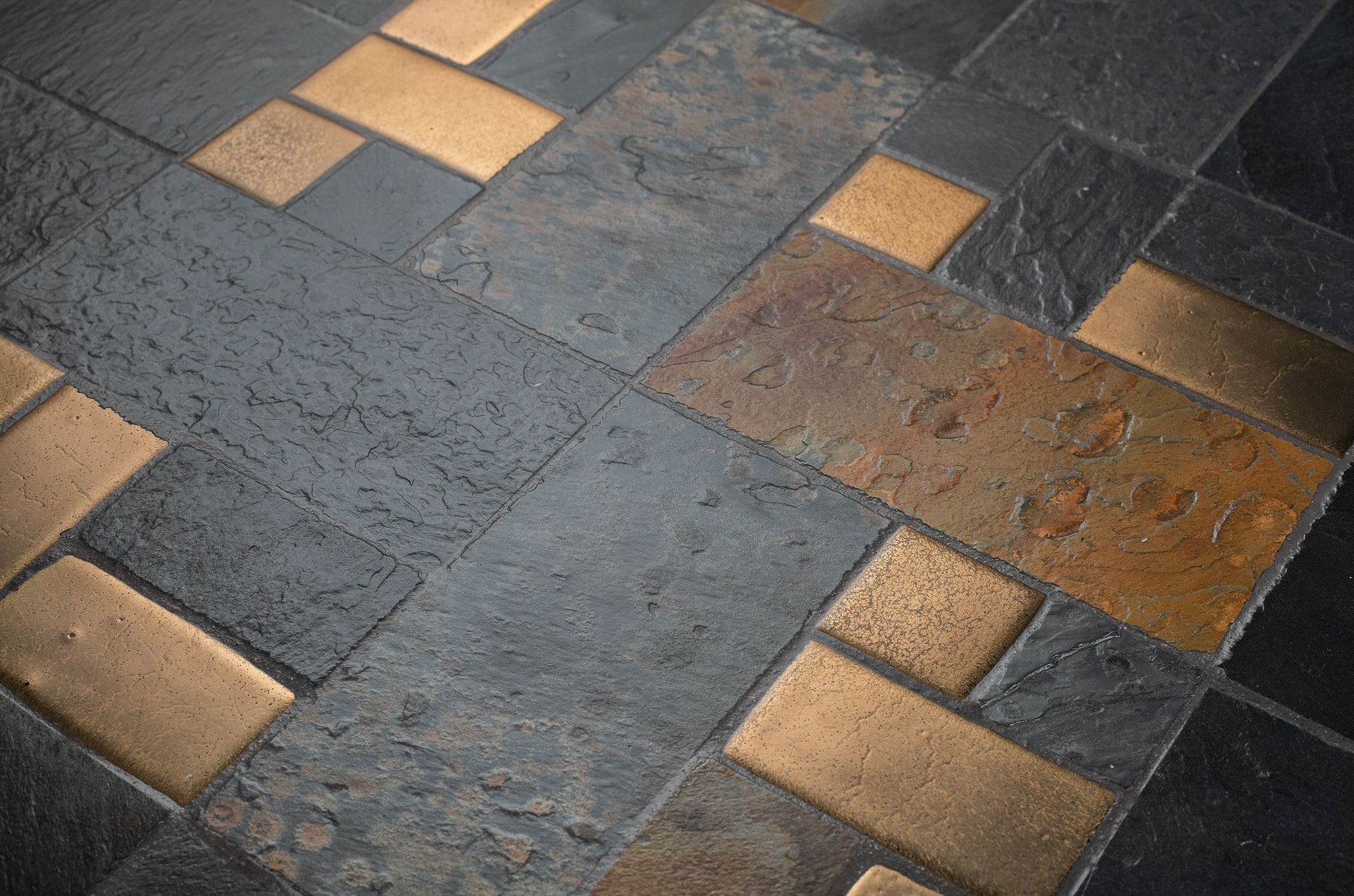 Eettafel Labo - Ø120 cm - Zwart/Goud