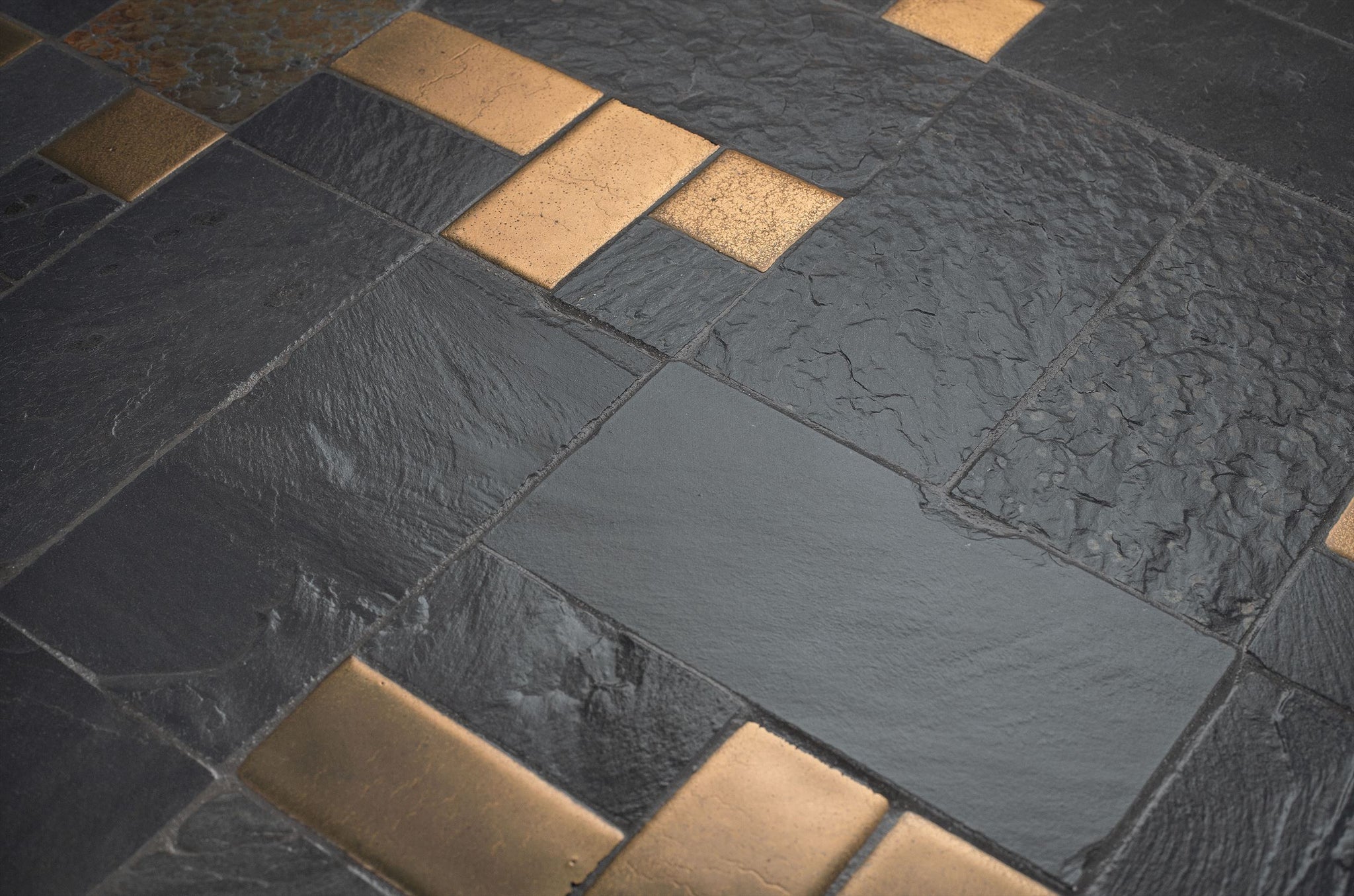 Eettafel Labo - Ø120 cm - Zwart/Goud