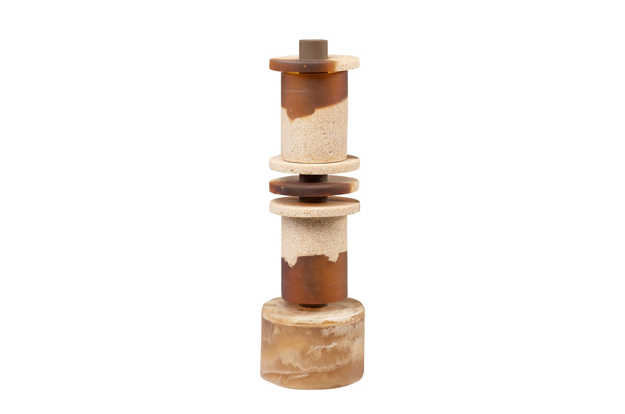 Deco object Strata - Bruin