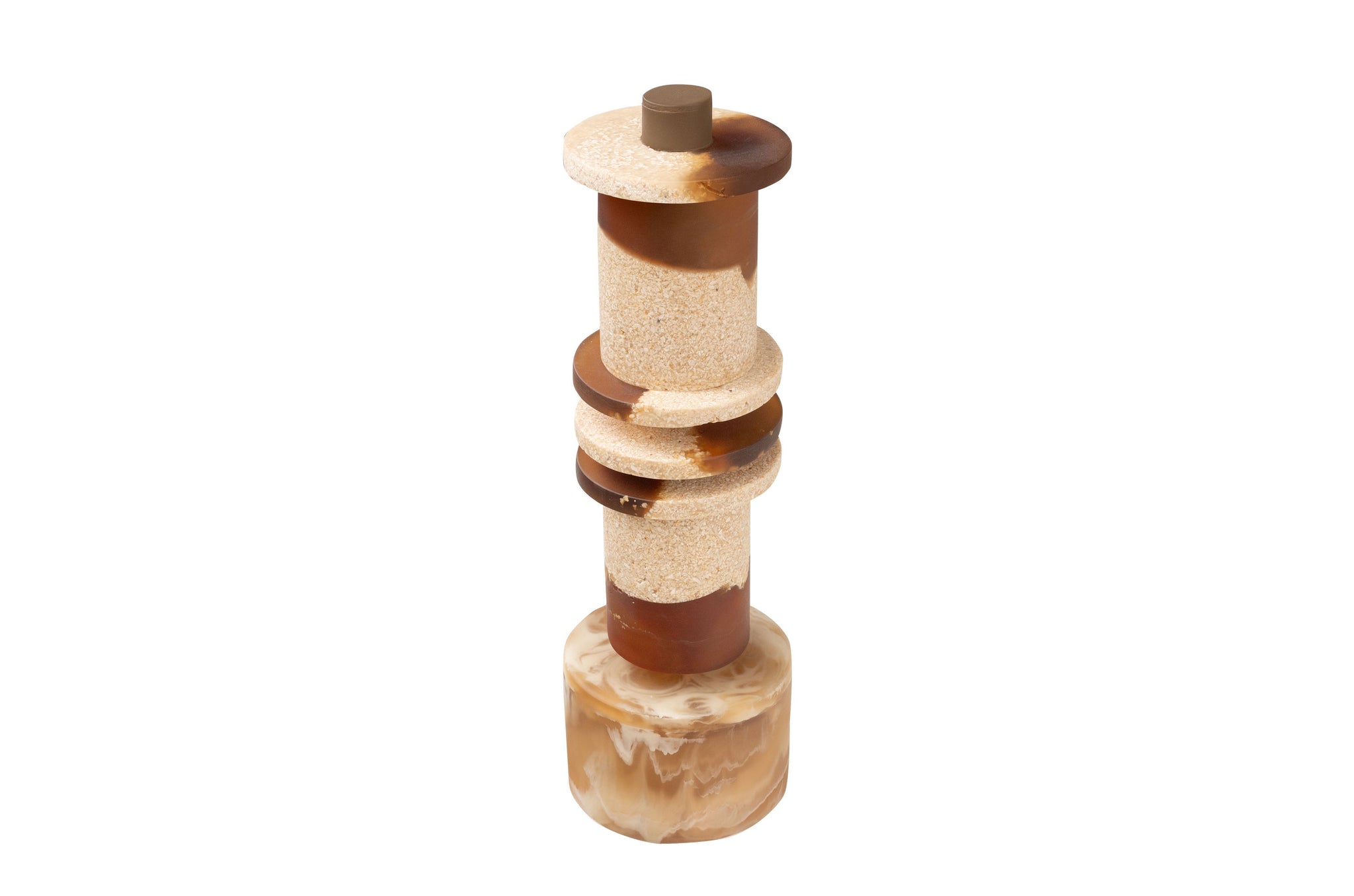 Deco object Strata - Bruin
