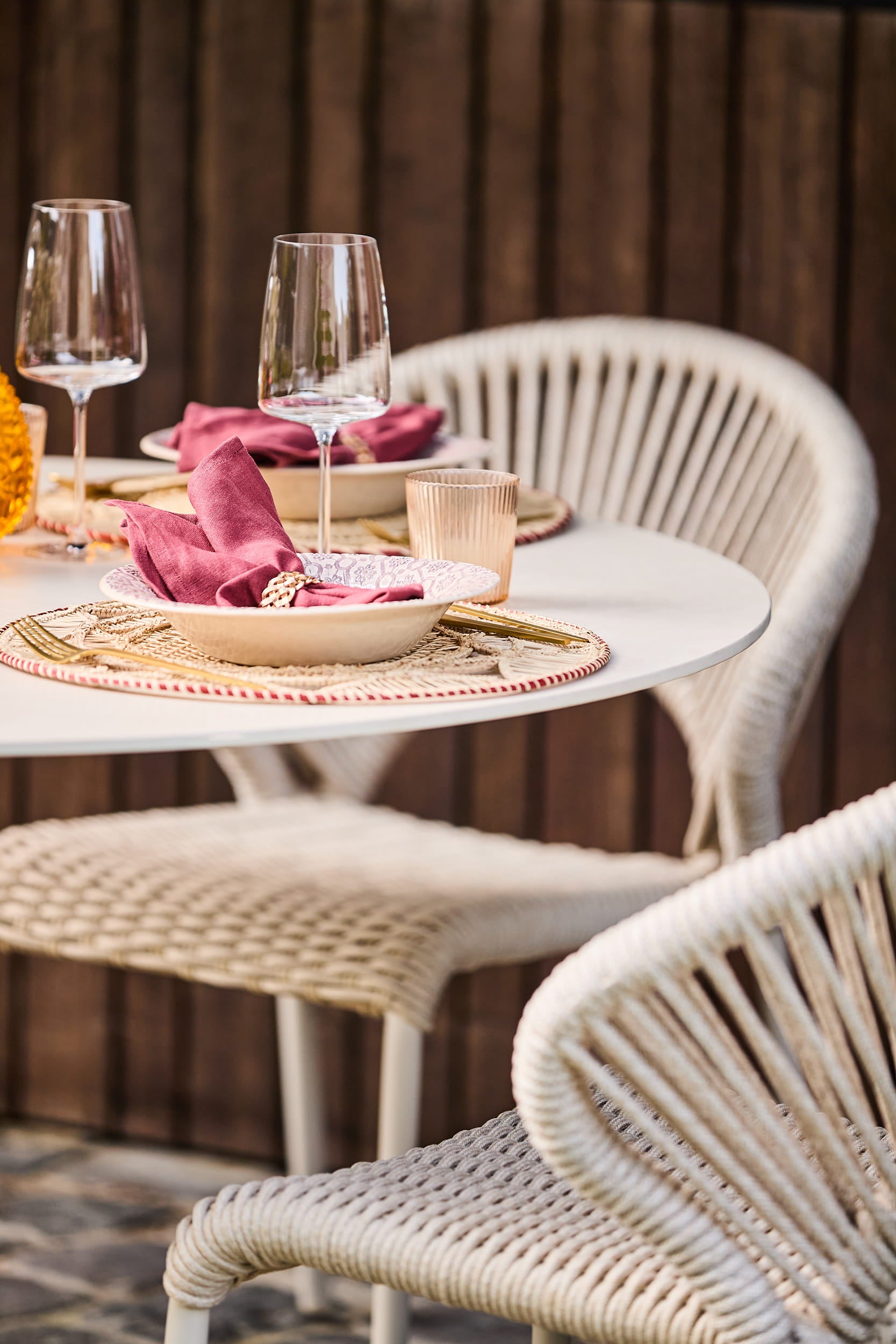 Tuintafel Nova - Ø150 - Camel sand - Sintered stone taupe