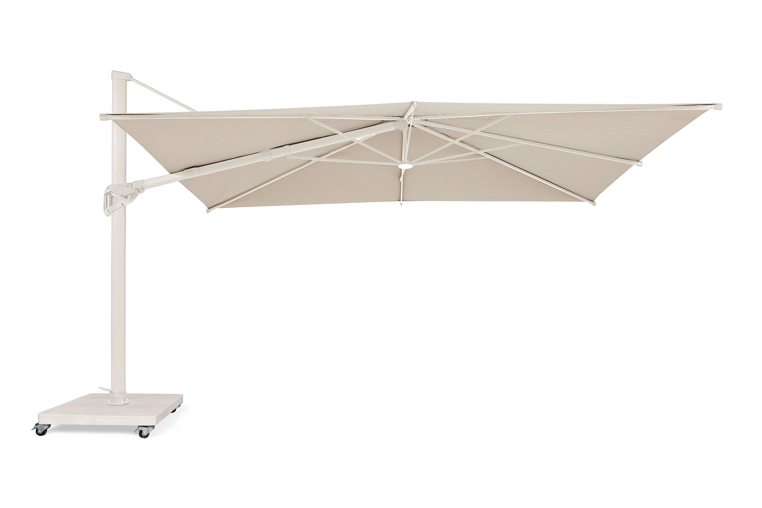 Parasol Novara met led - 400x300 - Camel Sand