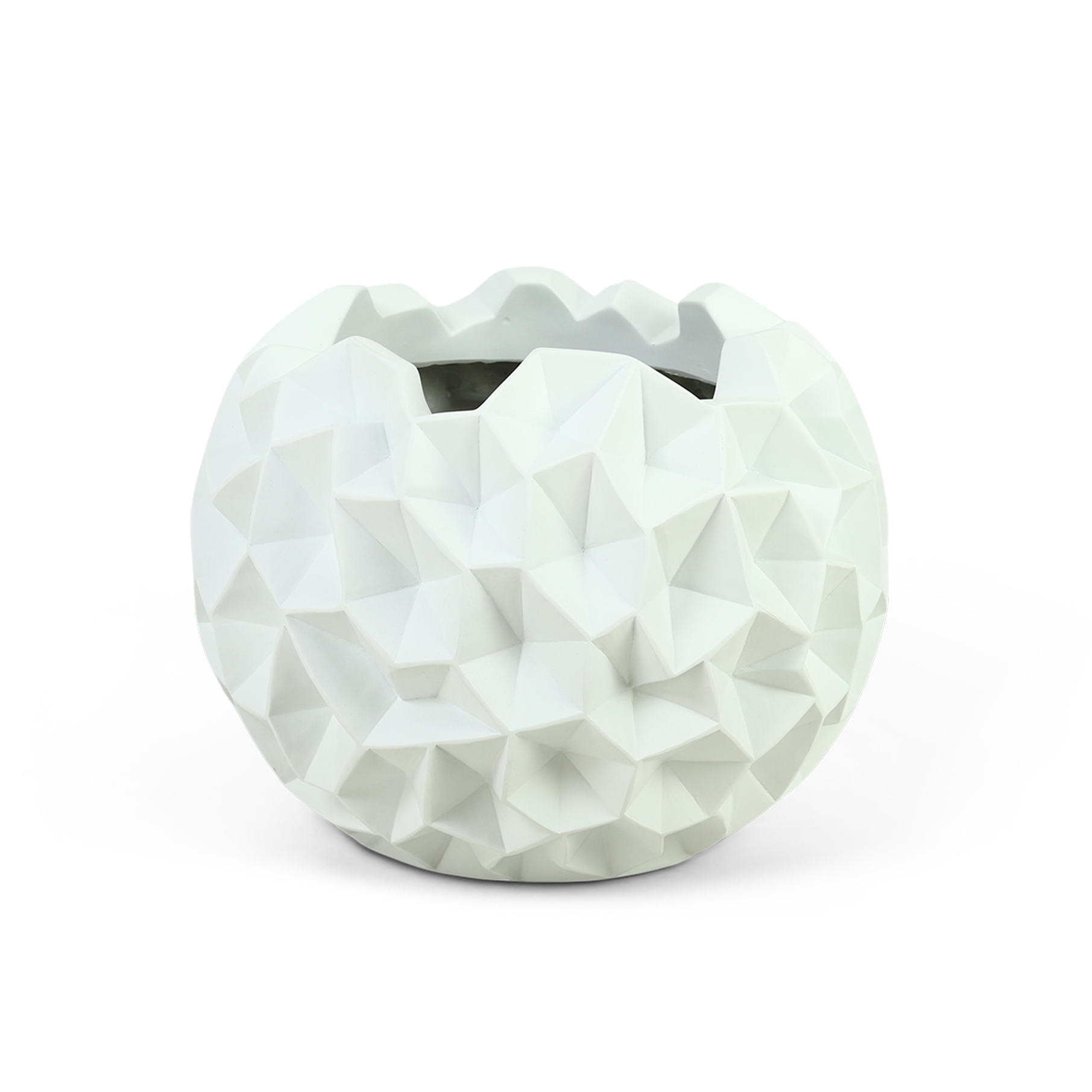 Plantenbak Krater - Wit - D52 H40