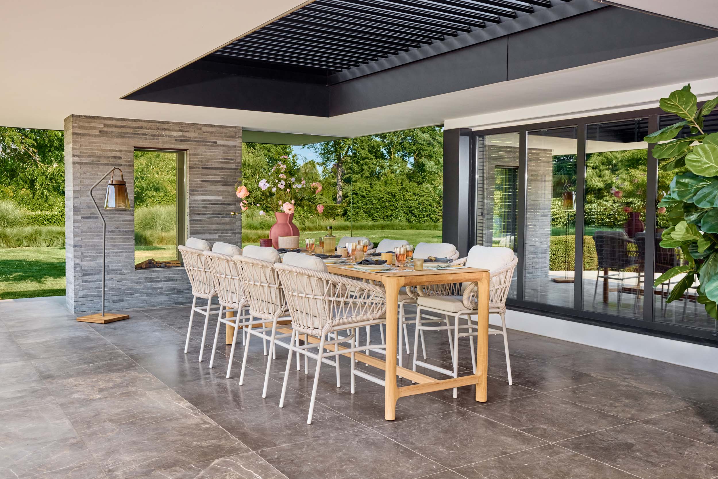 Tuintafel Pemba - High dining - 230x100 - Teak